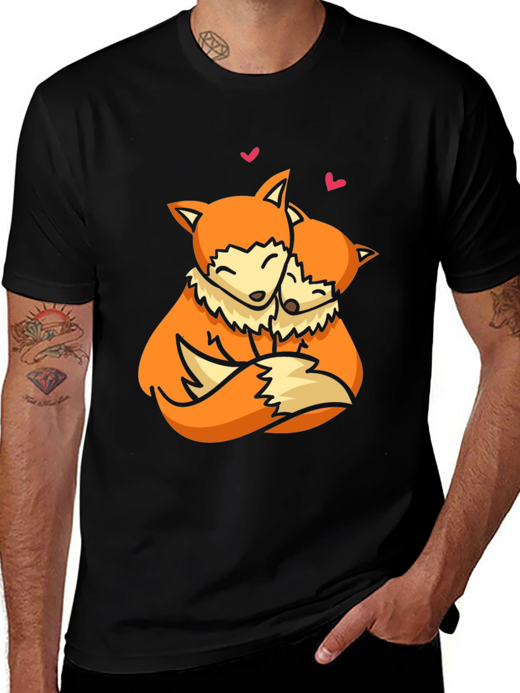 Fox Love T-Shirt - Cute Animal Graphic Tee