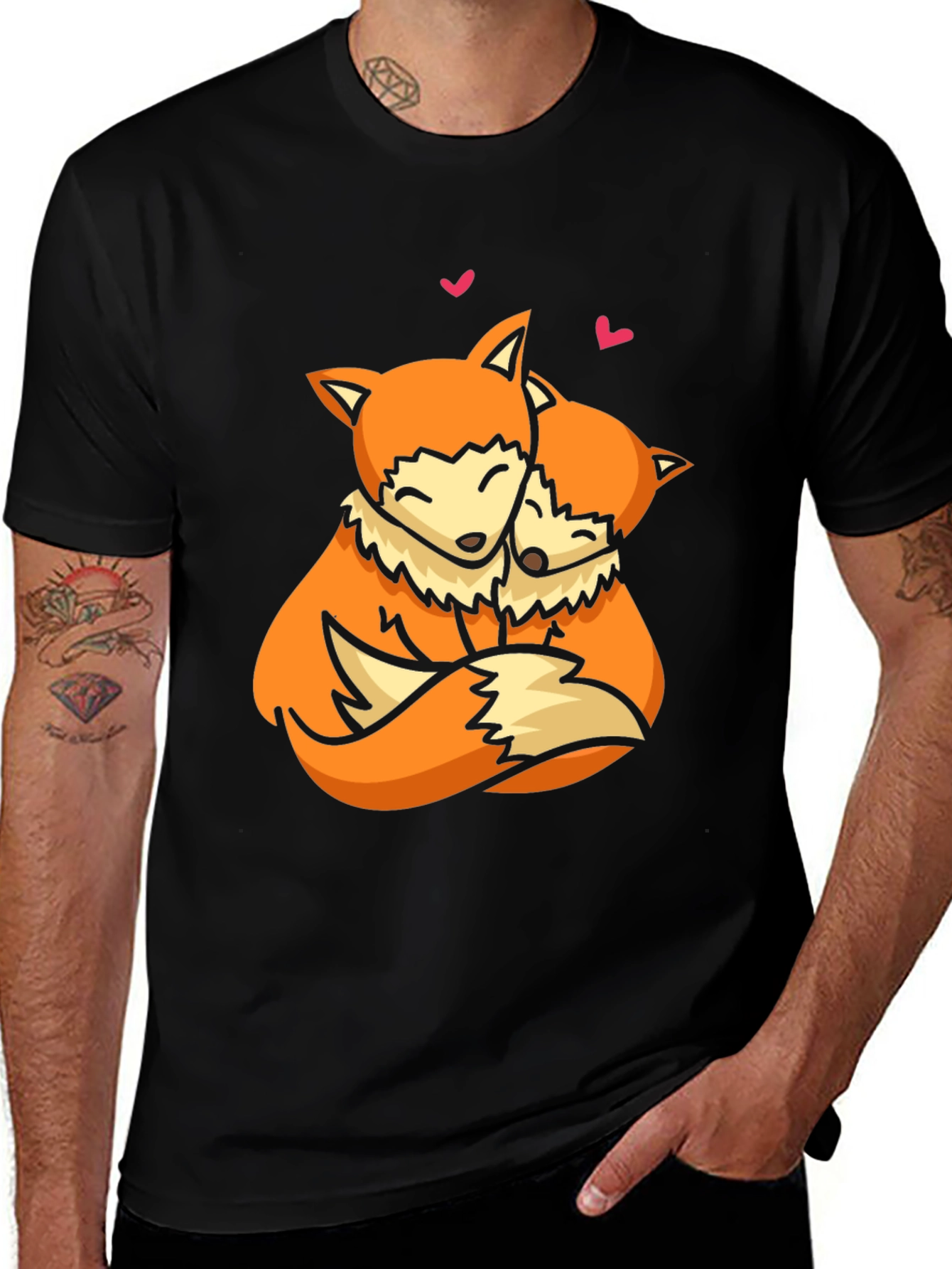 Fox Love T-Shirt - Cute Animal Graphic Tee