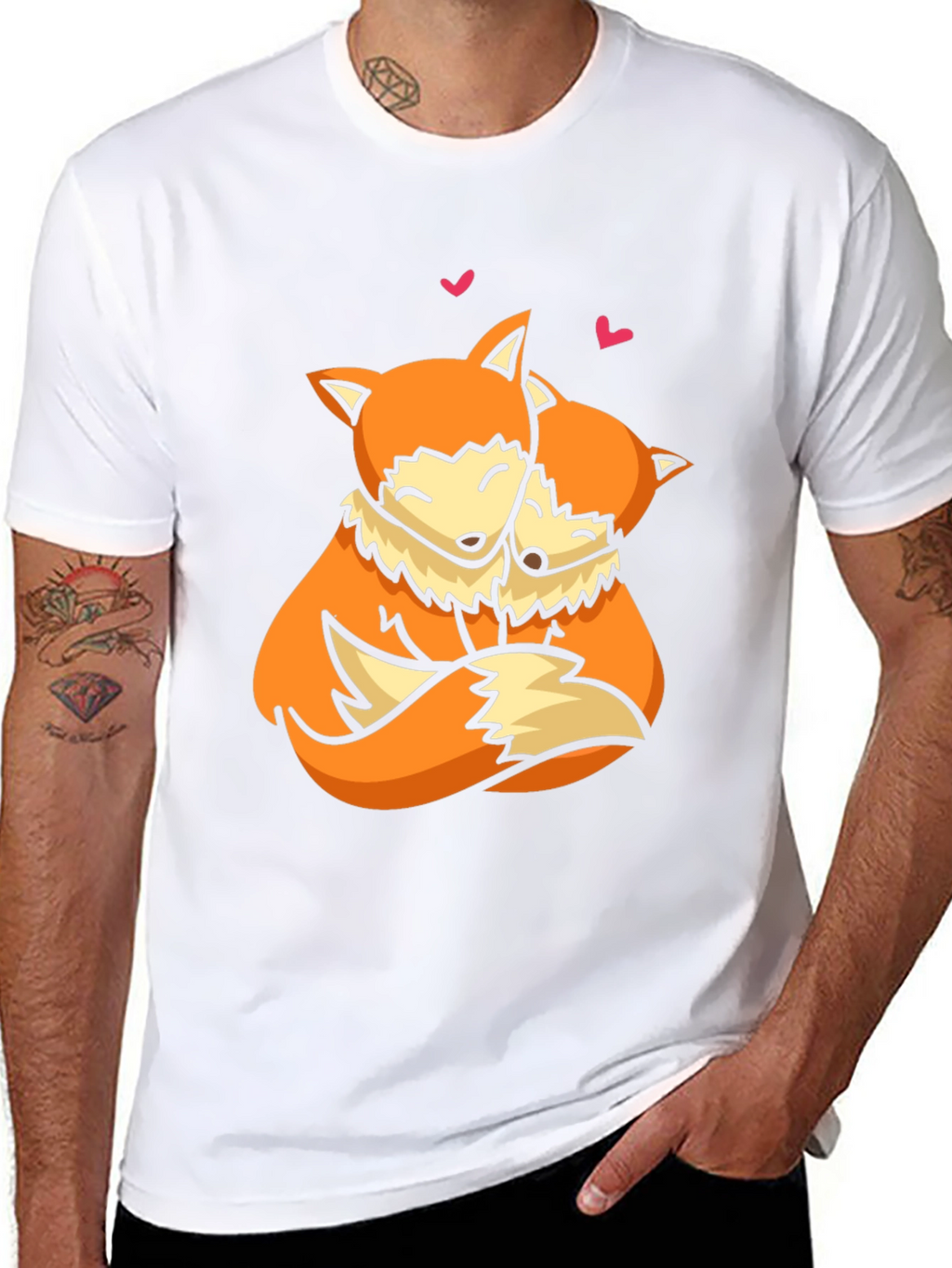 Fox Love T-Shirt - Cute Animal Graphic Tee