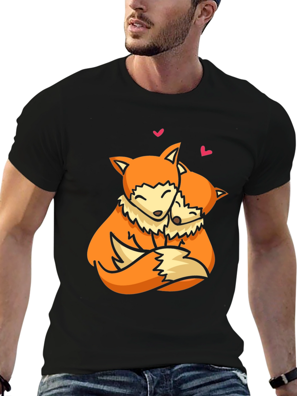 Fox Love T-Shirt - Cute Animal Graphic Tee