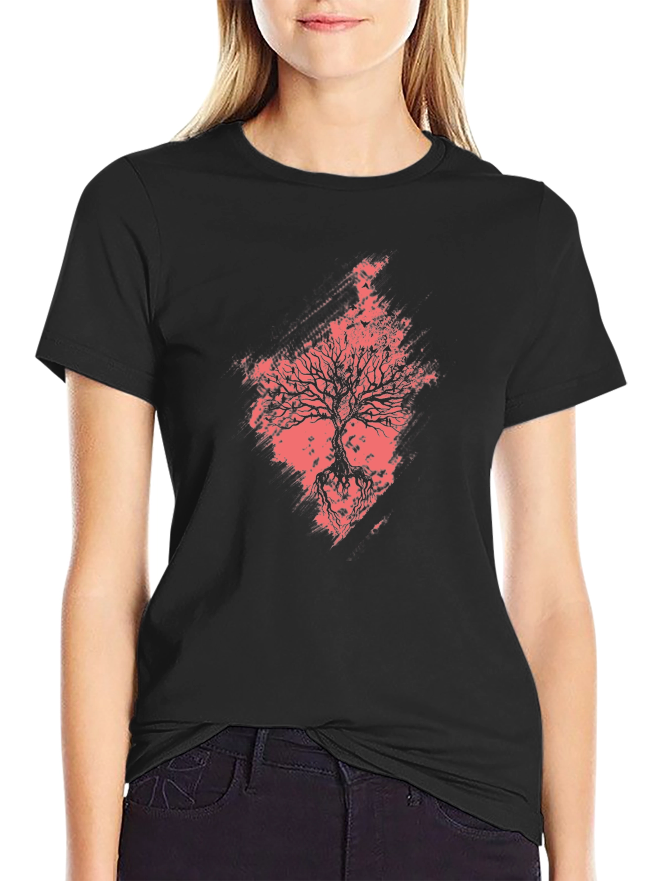 Tree of Life Graphic Black T-Shirt