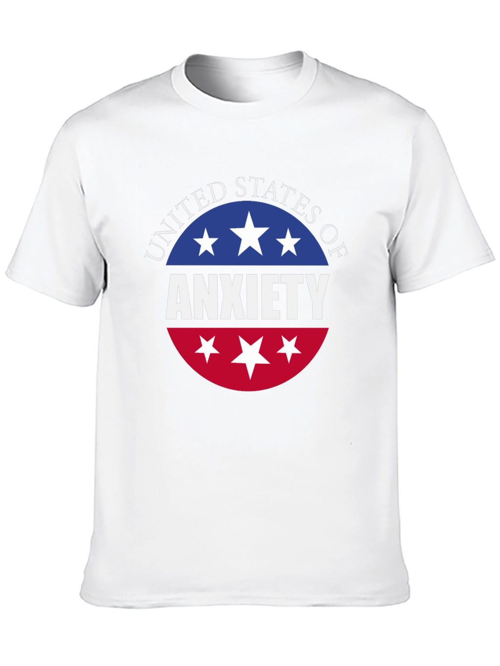 United States of Anxiety T-Shirt - Patriotic USA Design