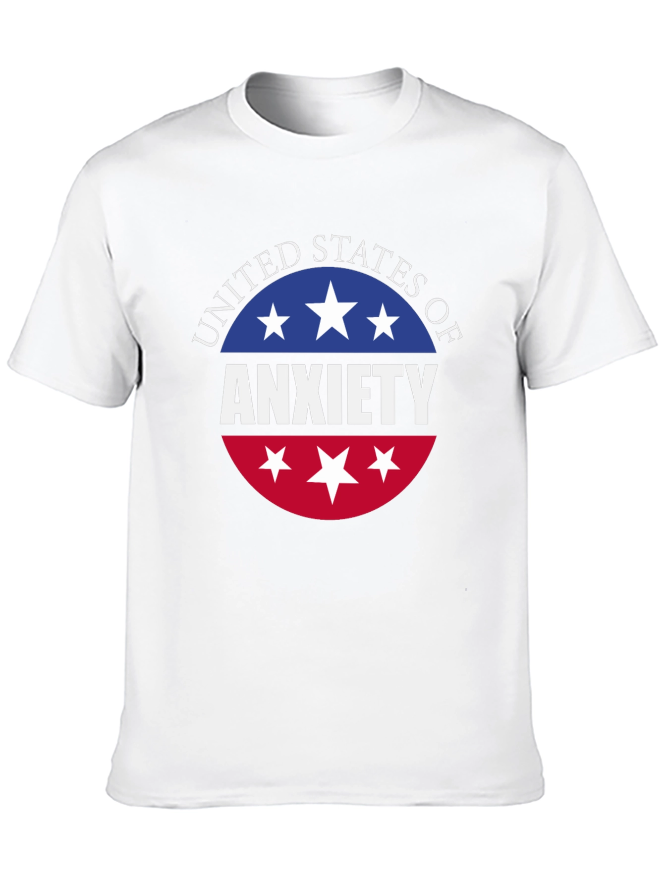 United States of Anxiety T-Shirt - Patriotic USA Design