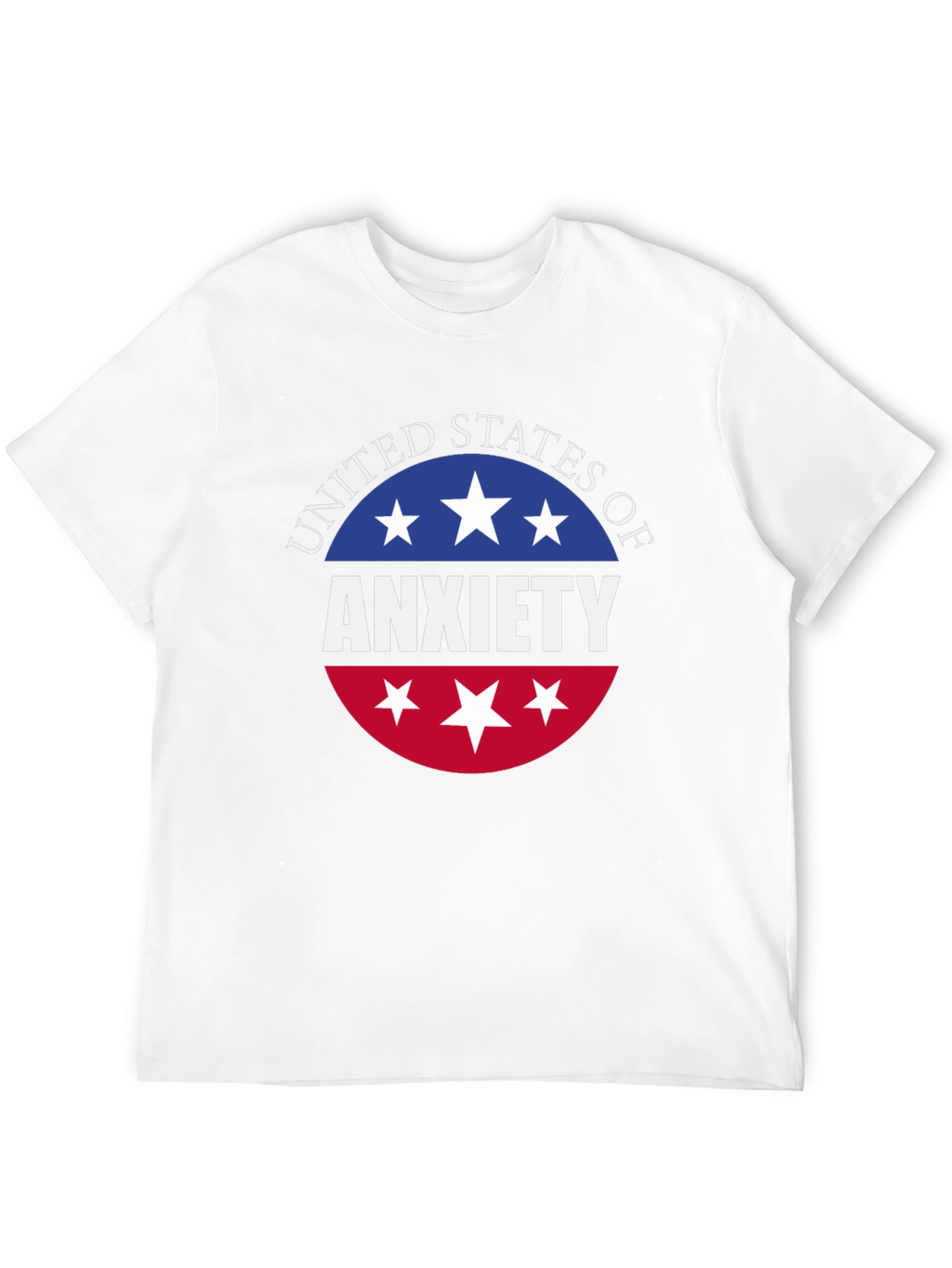 United States of Anxiety T-Shirt - Patriotic USA Design