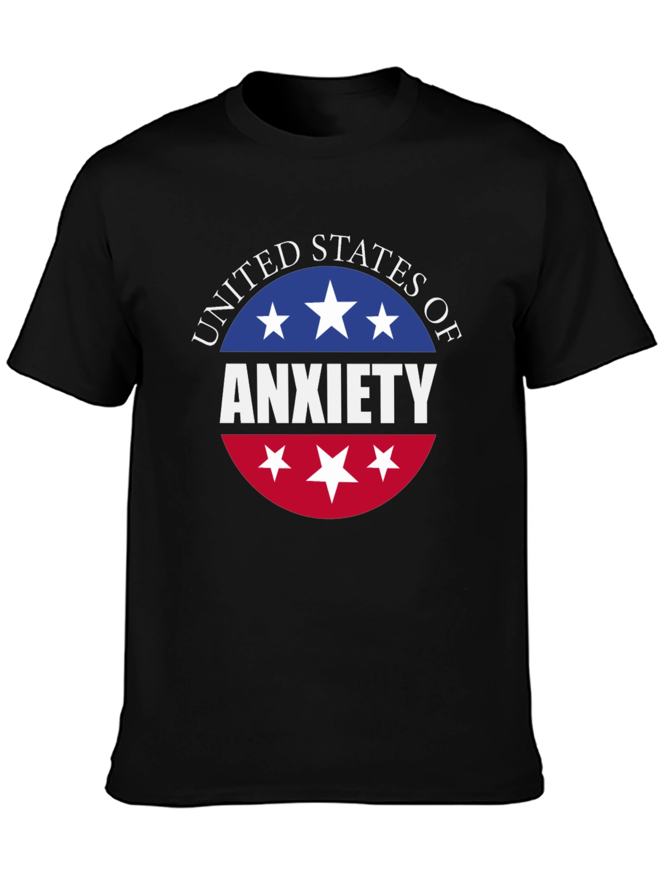 United States of Anxiety T-Shirt - Patriotic USA Design
