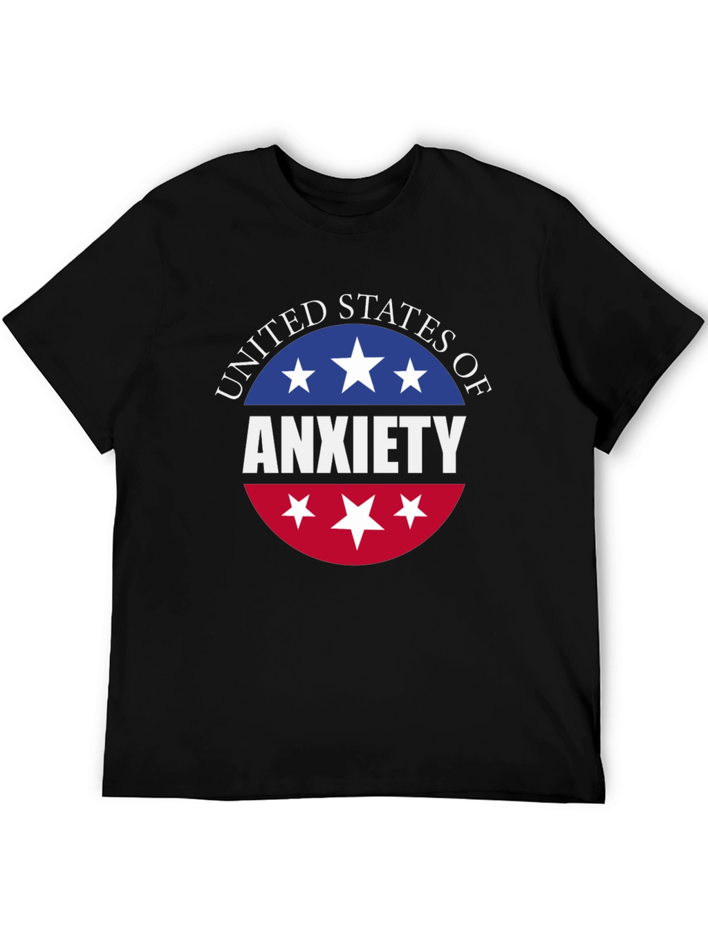 United States of Anxiety T-Shirt - Patriotic USA Design