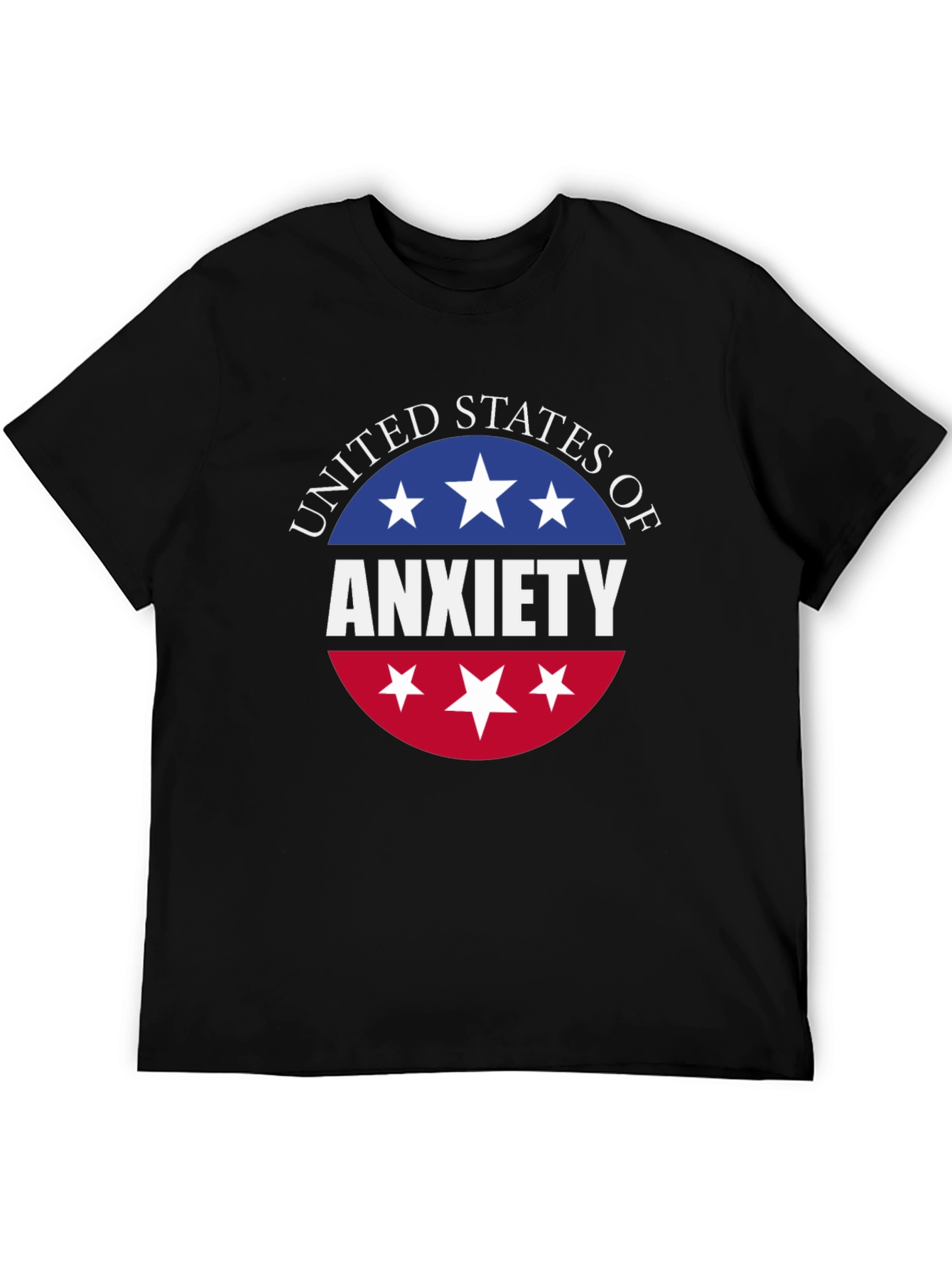 United States of Anxiety T-Shirt - Patriotic USA Design