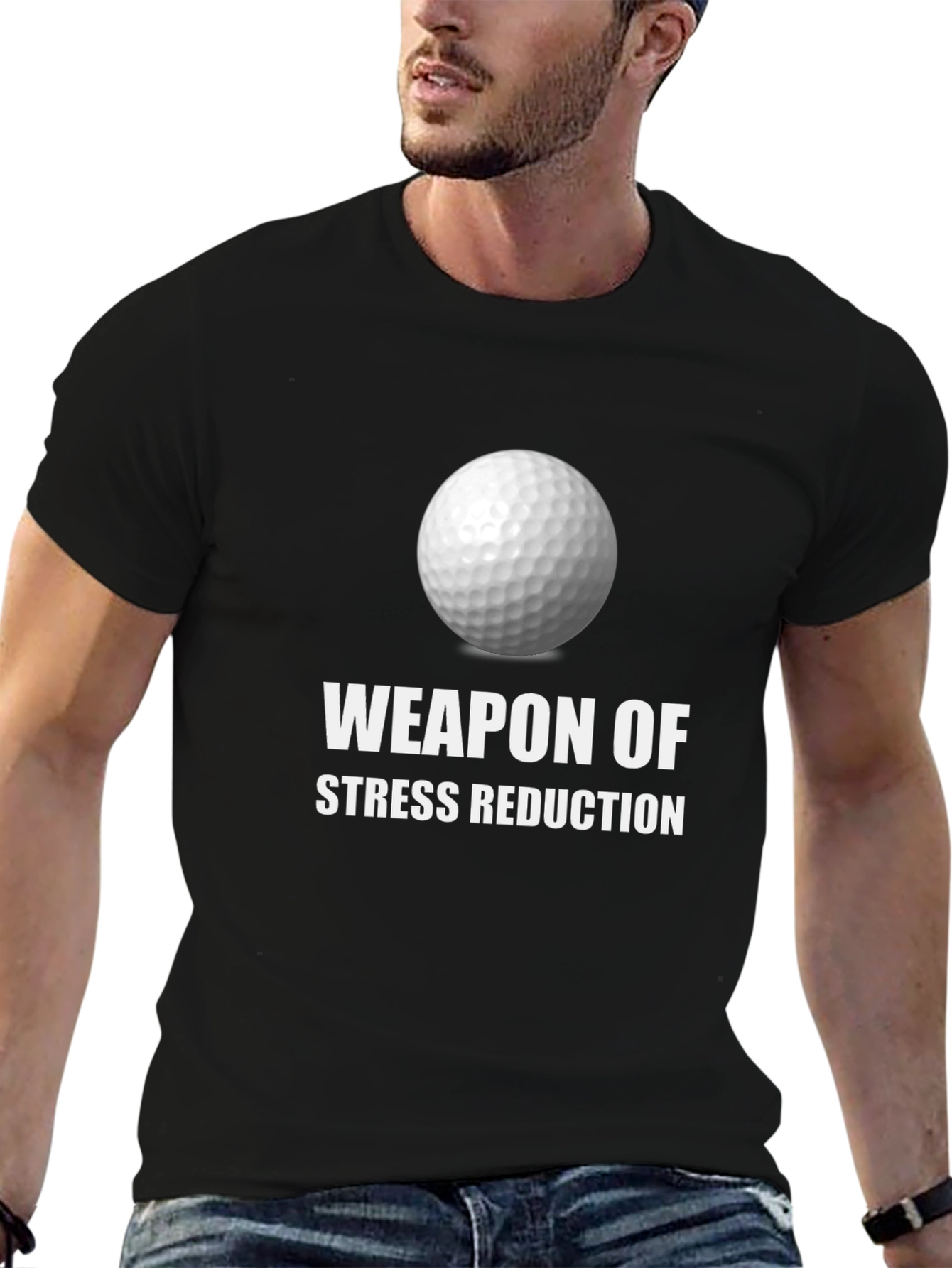 Weapon of Stress Reduction Golf T-Shirt