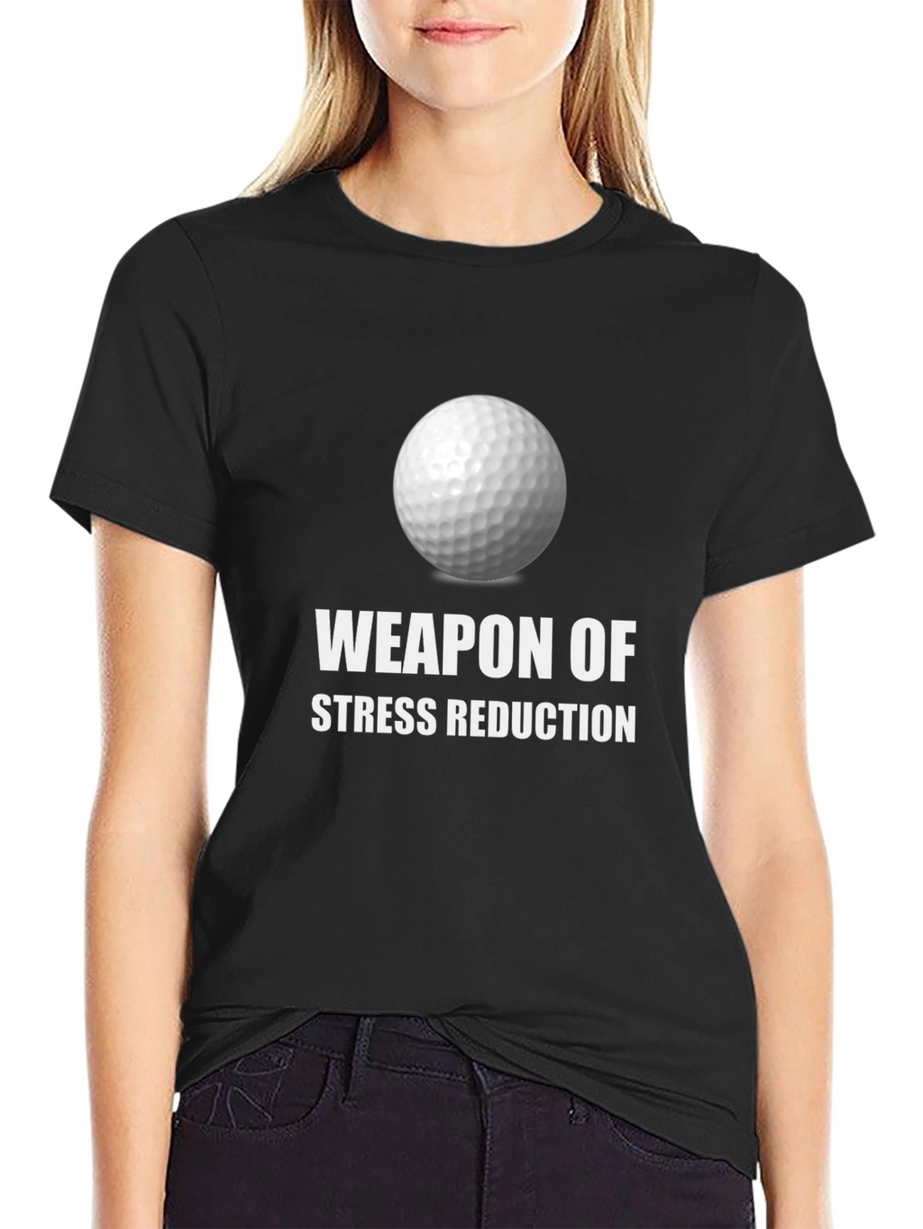 Weapon of Stress Reduction Golf T-Shirt