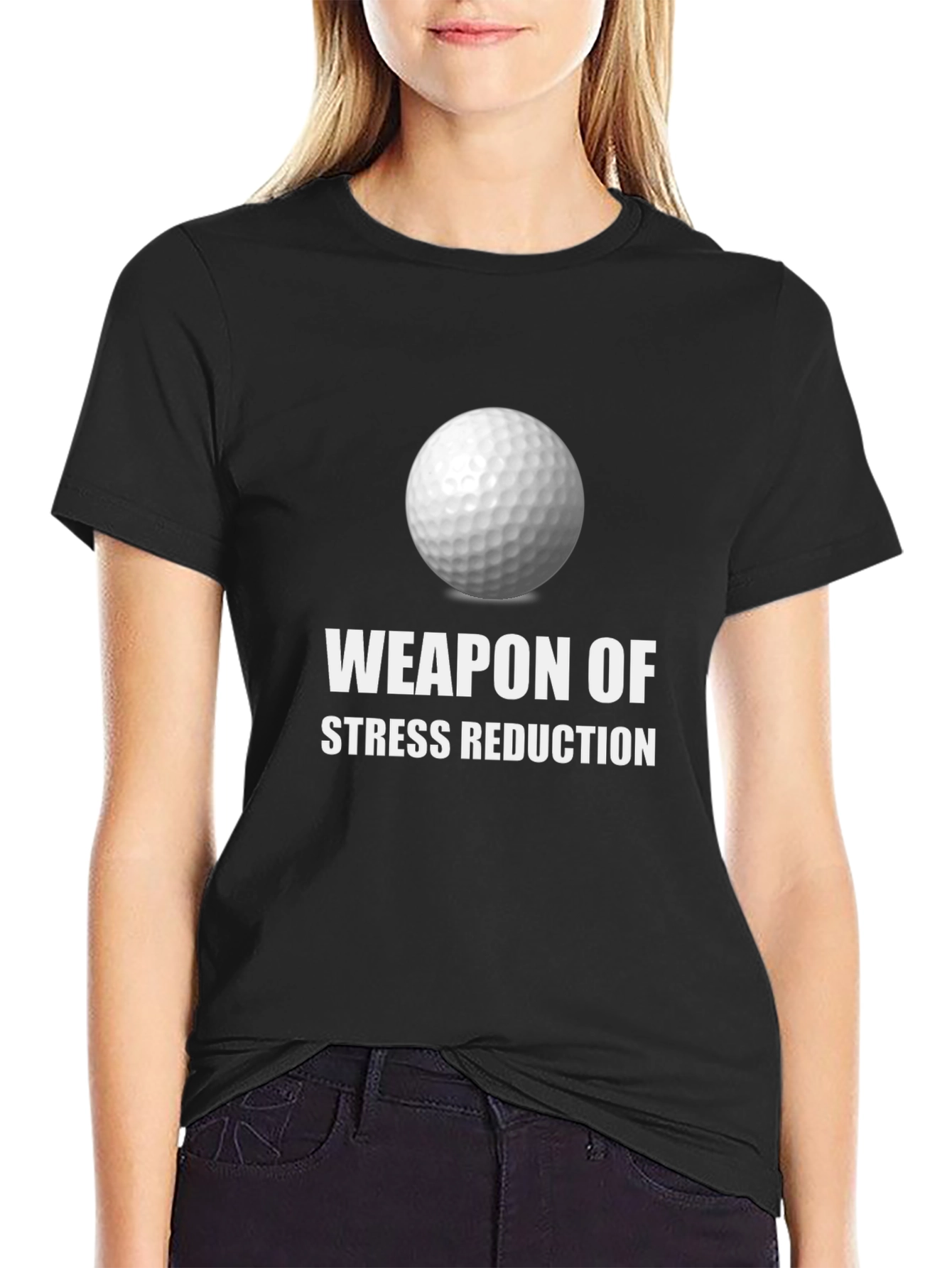Weapon of Stress Reduction Golf T-Shirt