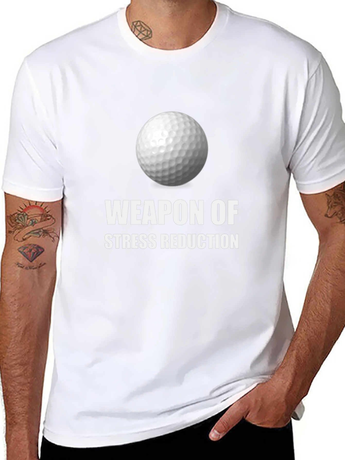 Weapon of Stress Reduction Golf T-Shirt