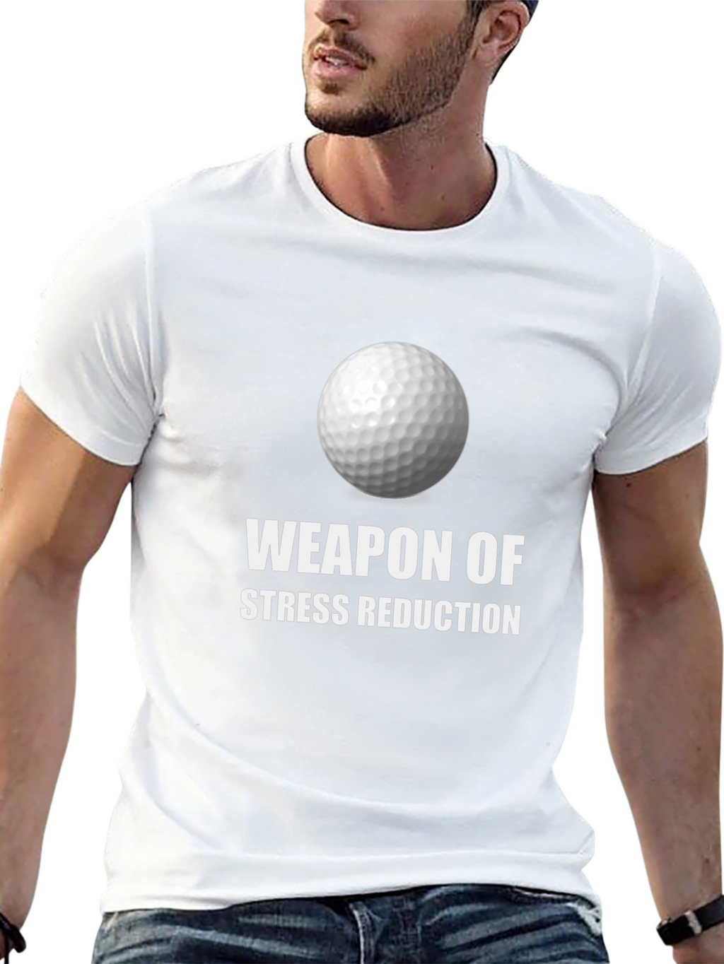 Weapon of Stress Reduction Golf T-Shirt