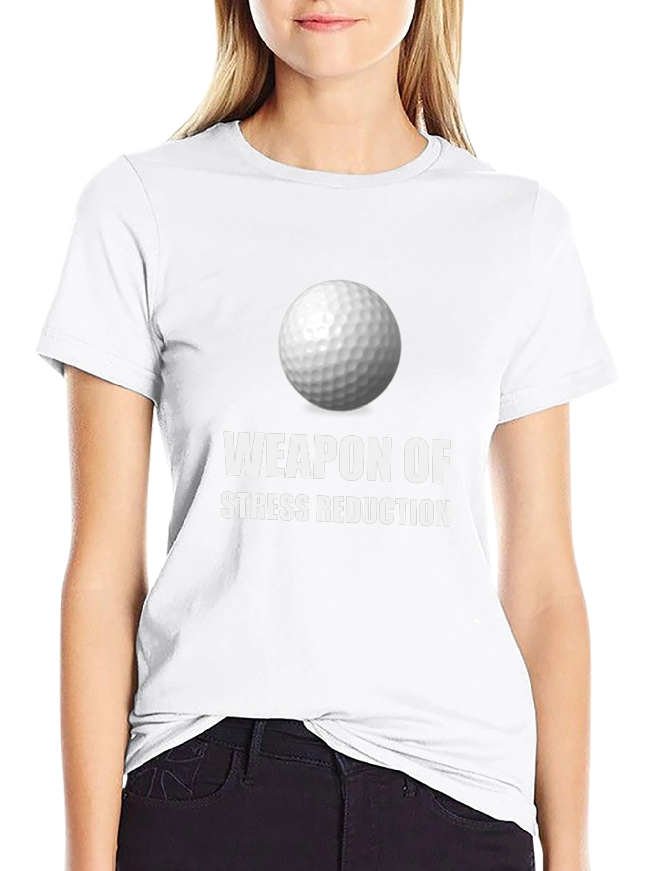 Weapon of Stress Reduction Golf T-Shirt