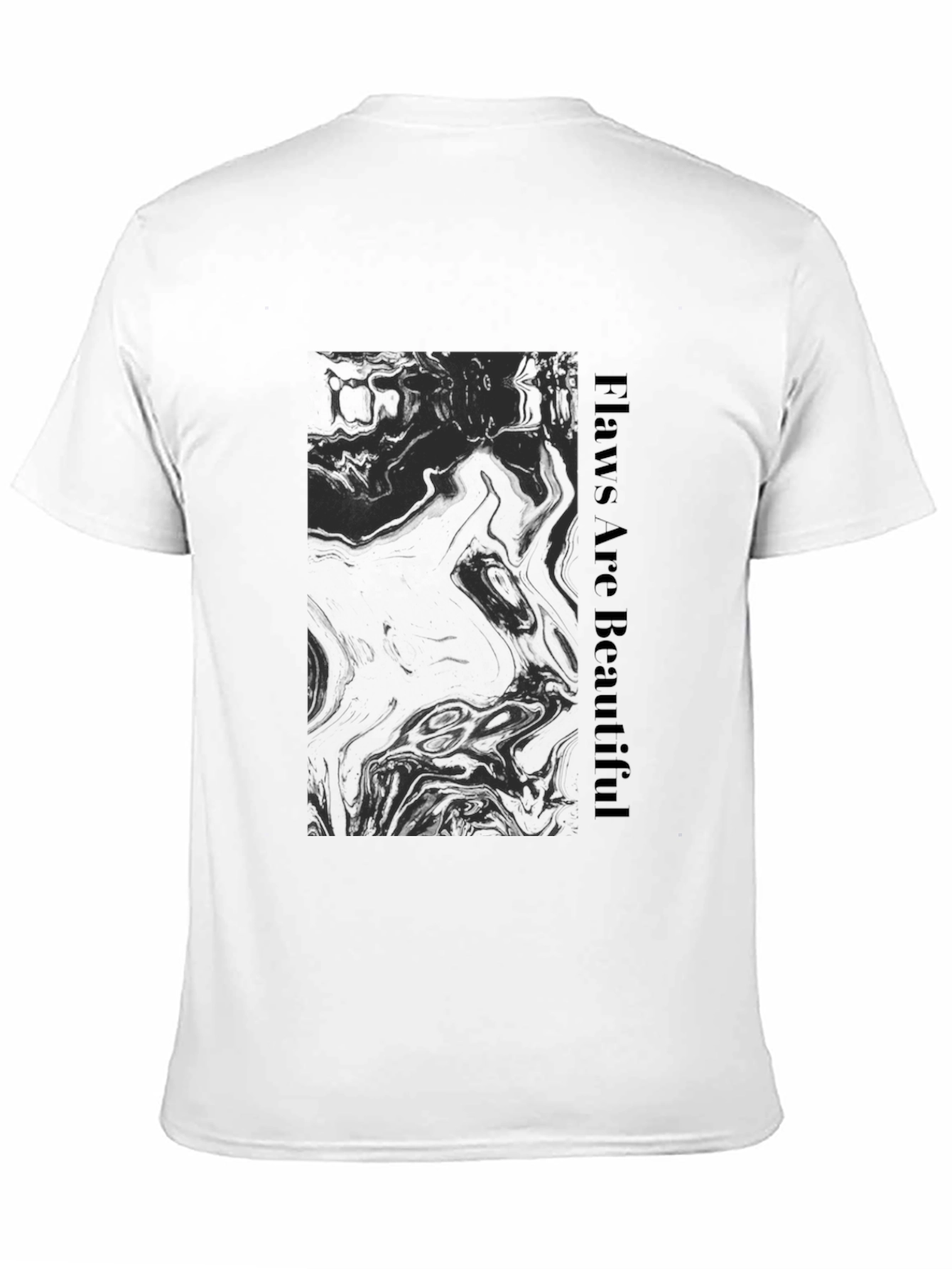 Flaws Are Beautiful Graphic Tee - Black