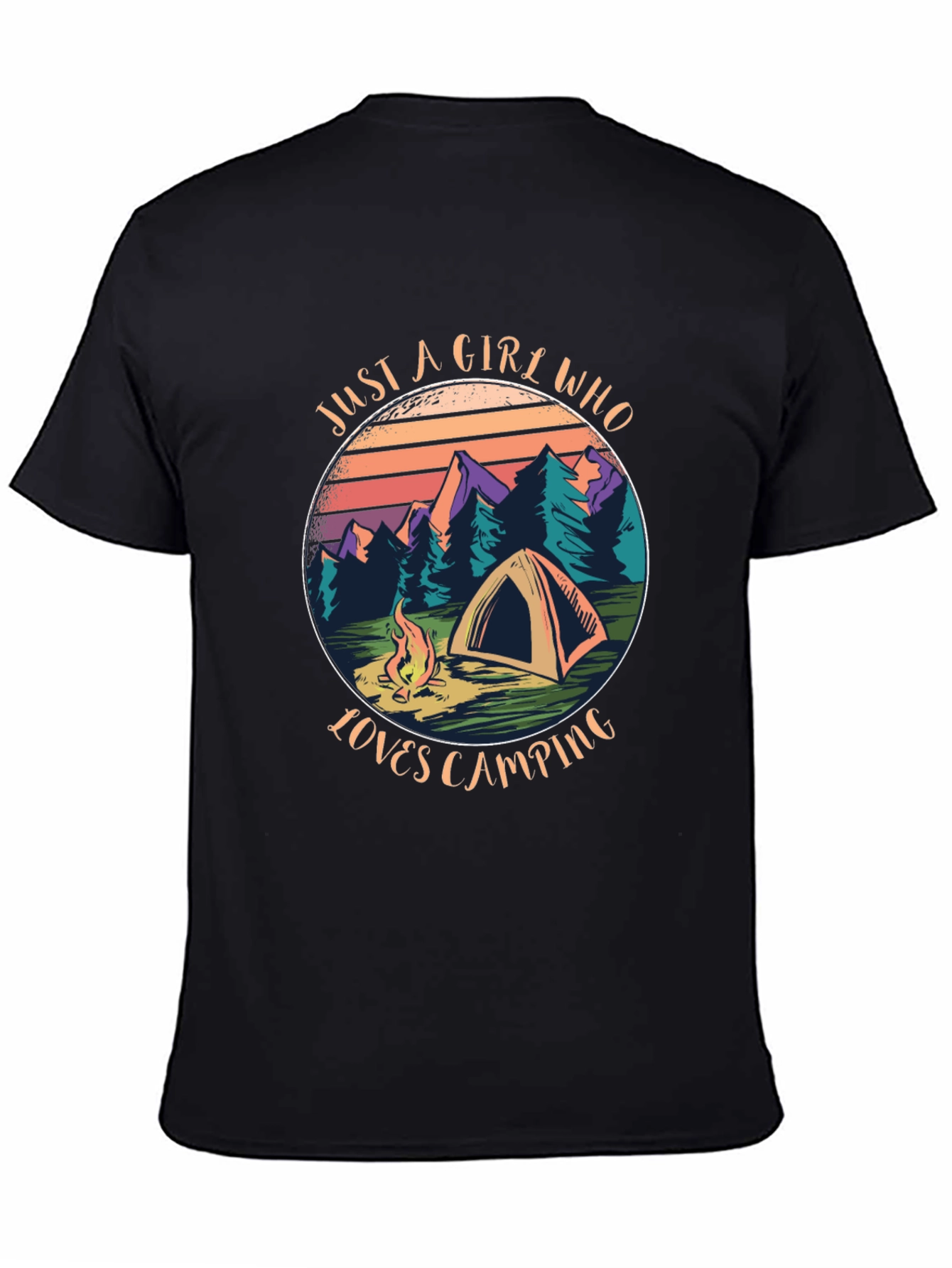 Camping Lover Tee - Just A Girl Who Loves Camping