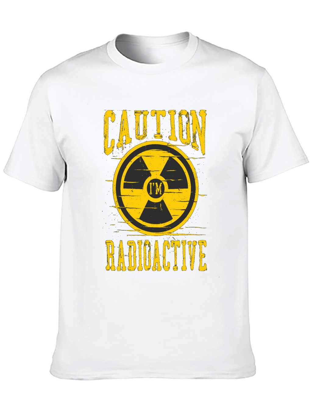 Caution Radioactive T-Shirt Funny Warning Tee