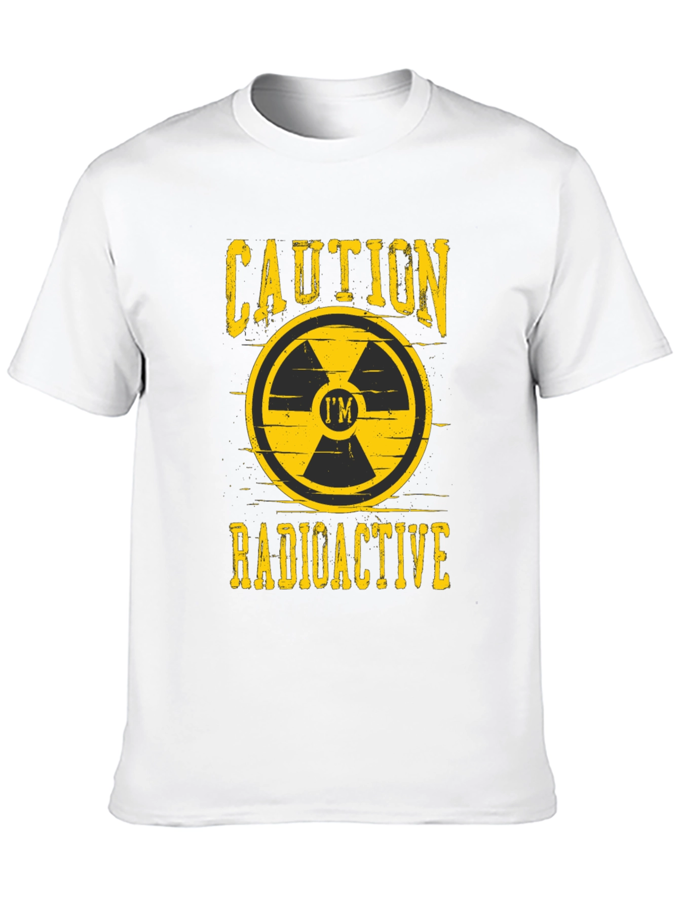 Caution Radioactive T-Shirt Funny Warning Tee