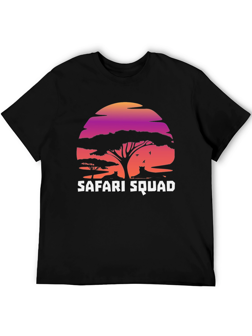 Safari Squad Graphic T-Shirt - Stylish Animal Design