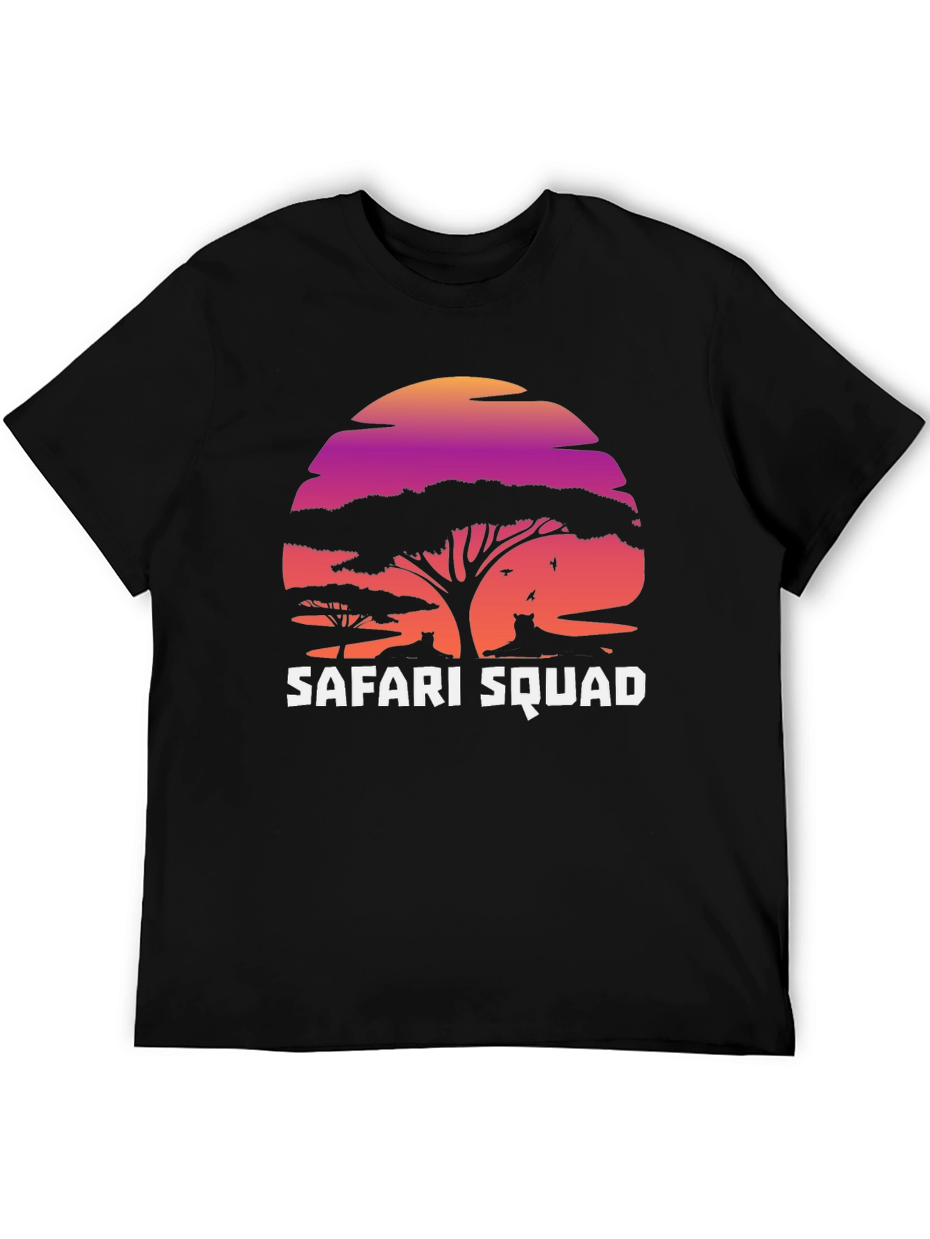 Safari Squad Graphic T-Shirt - Stylish Animal Design