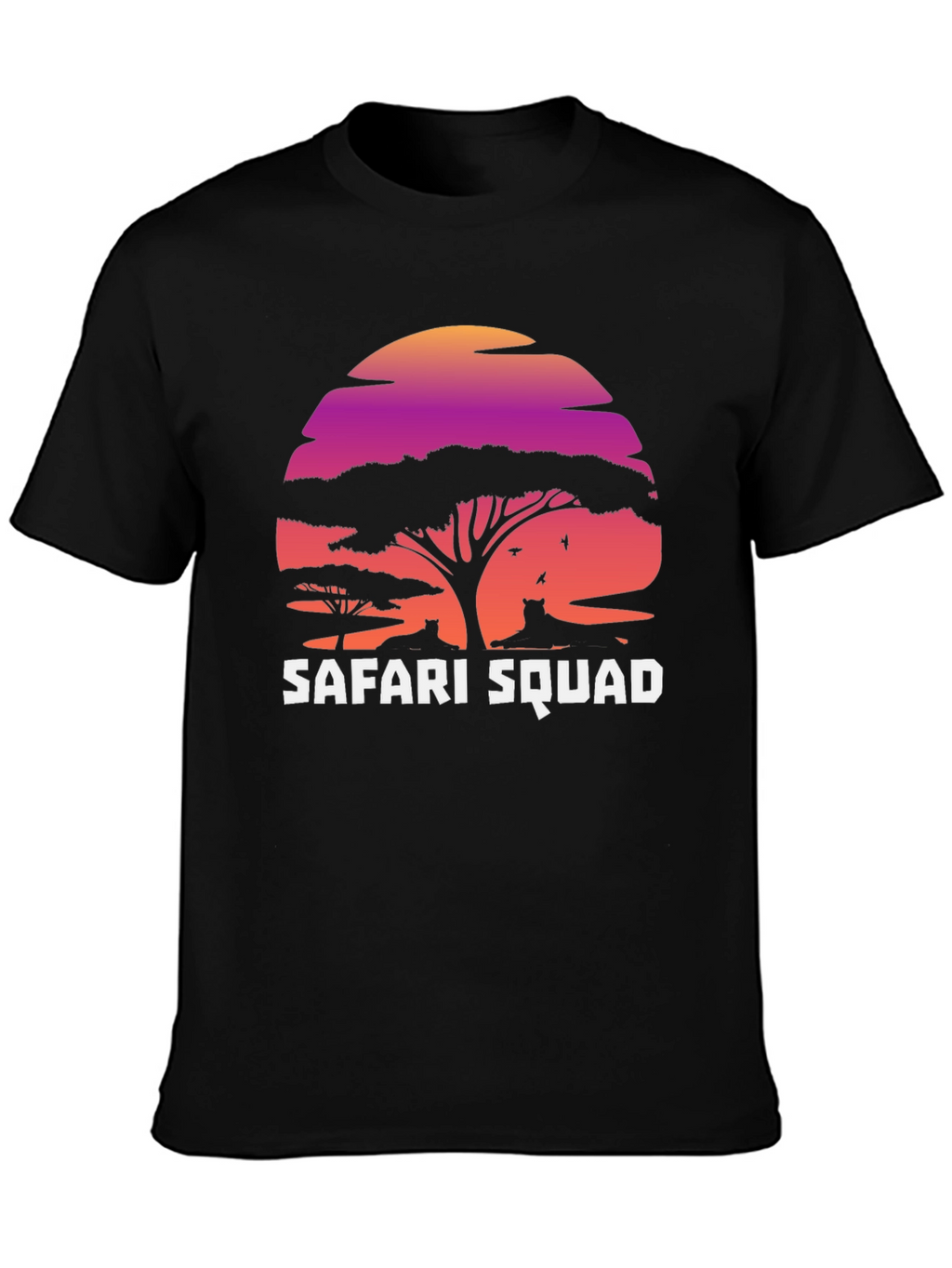 Safari Squad Graphic T-Shirt - Stylish Animal Design