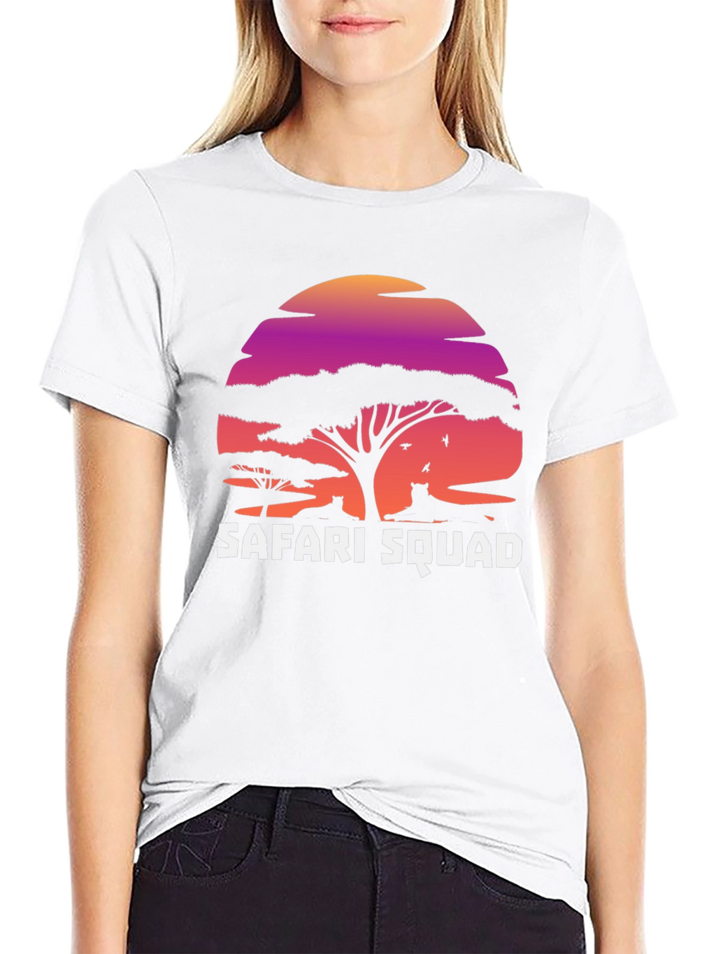 Safari Squad Graphic T-Shirt - Stylish Animal Design