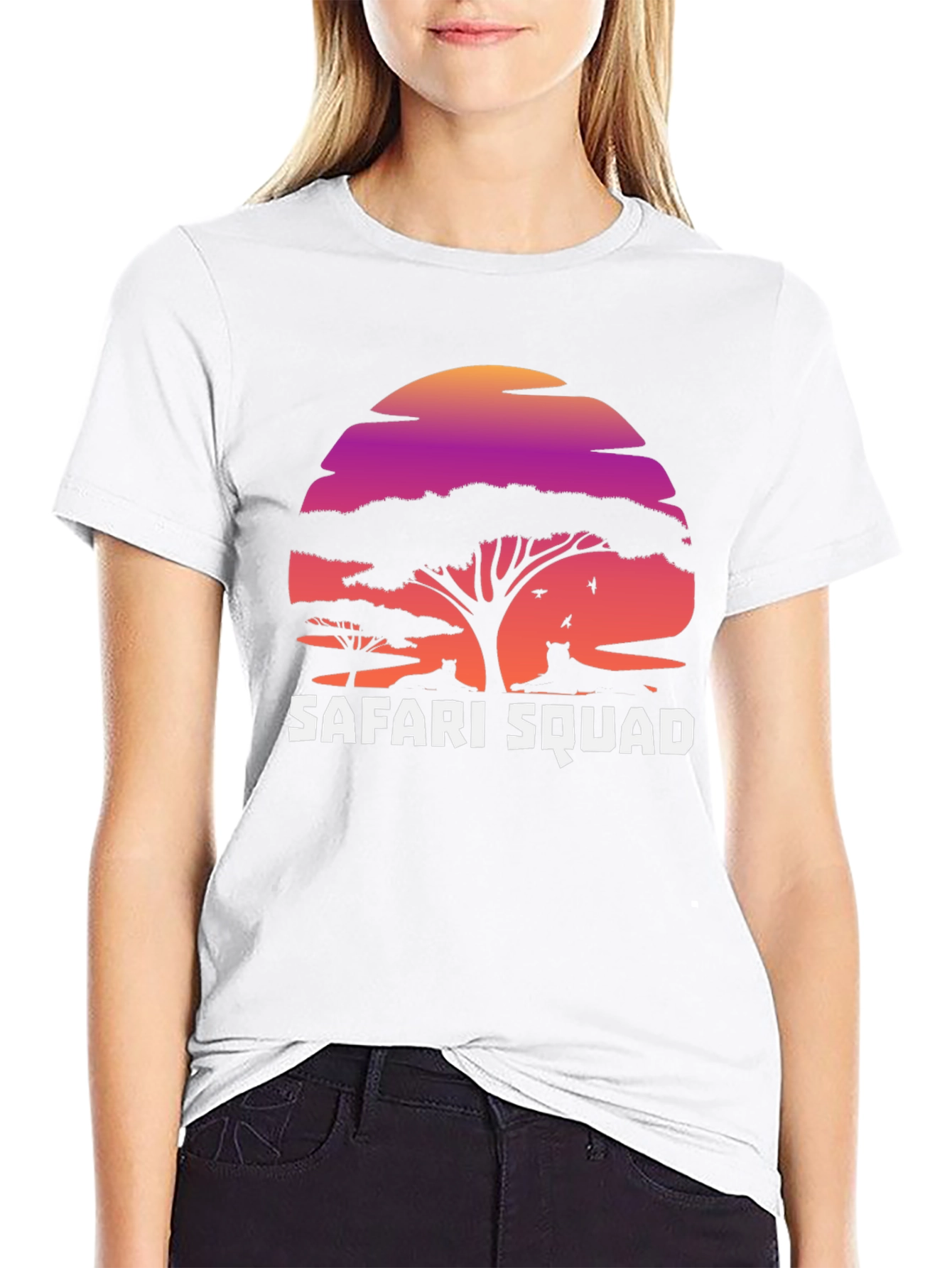Safari Squad Graphic T-Shirt - Stylish Animal Design