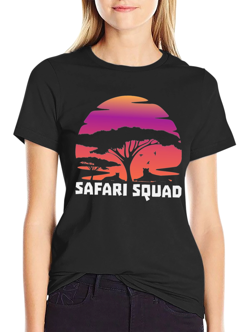 Safari Squad Graphic T-Shirt - Stylish Animal Design