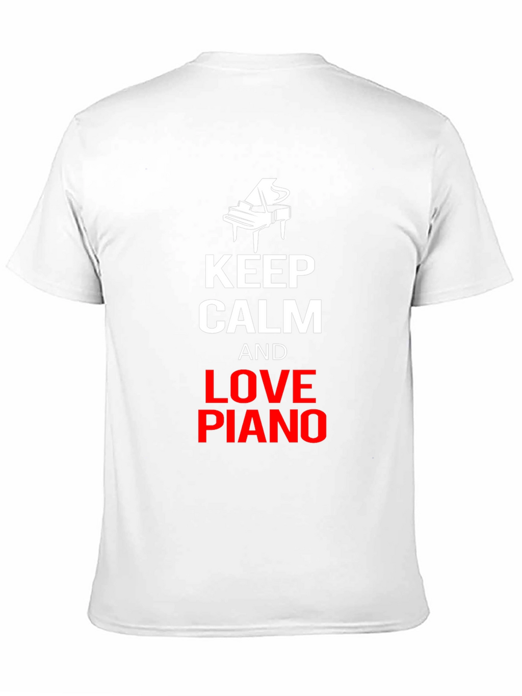 Keep Calm and Love Piano Black T-Shirt