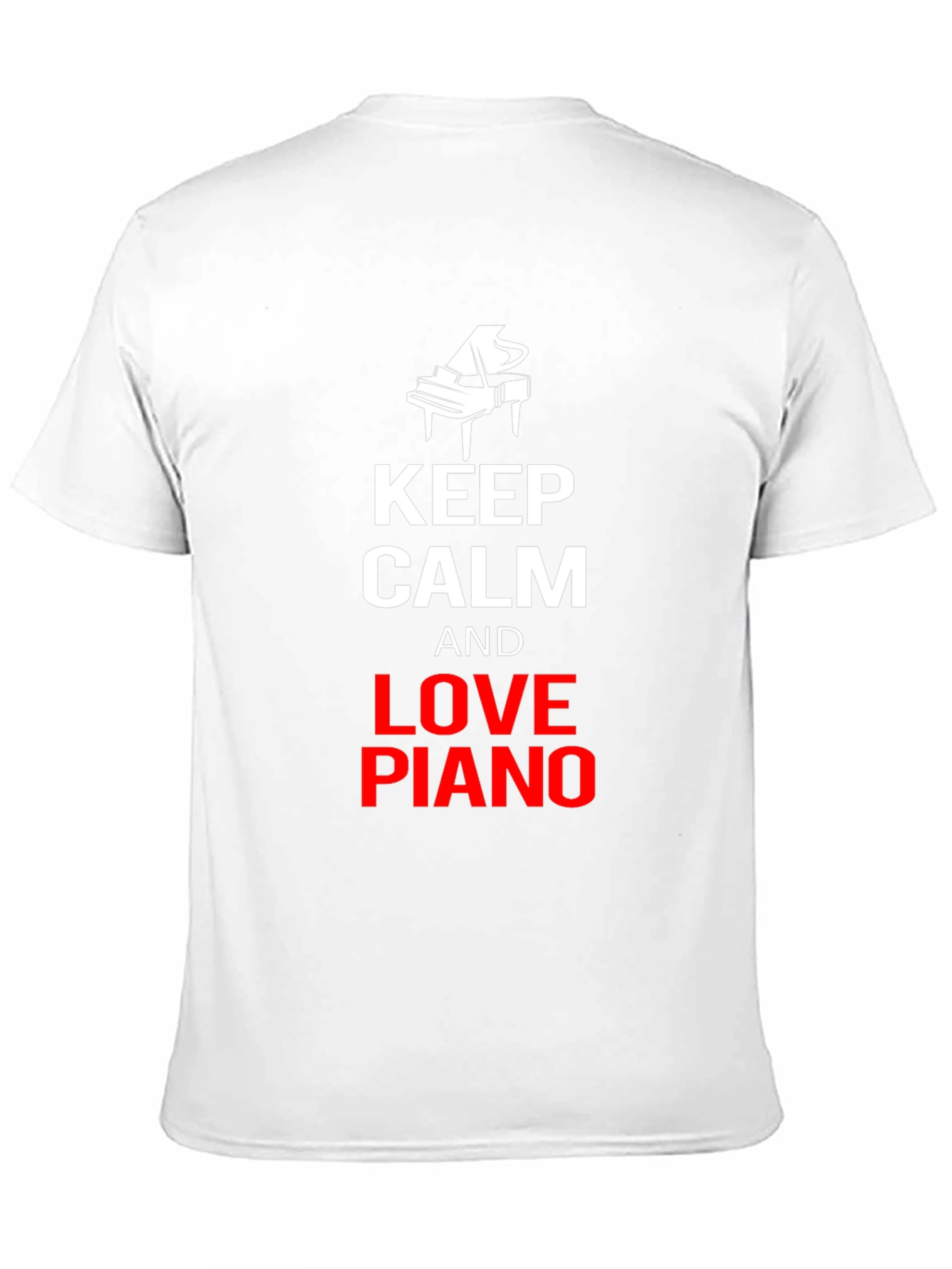 Keep Calm and Love Piano Black T-Shirt