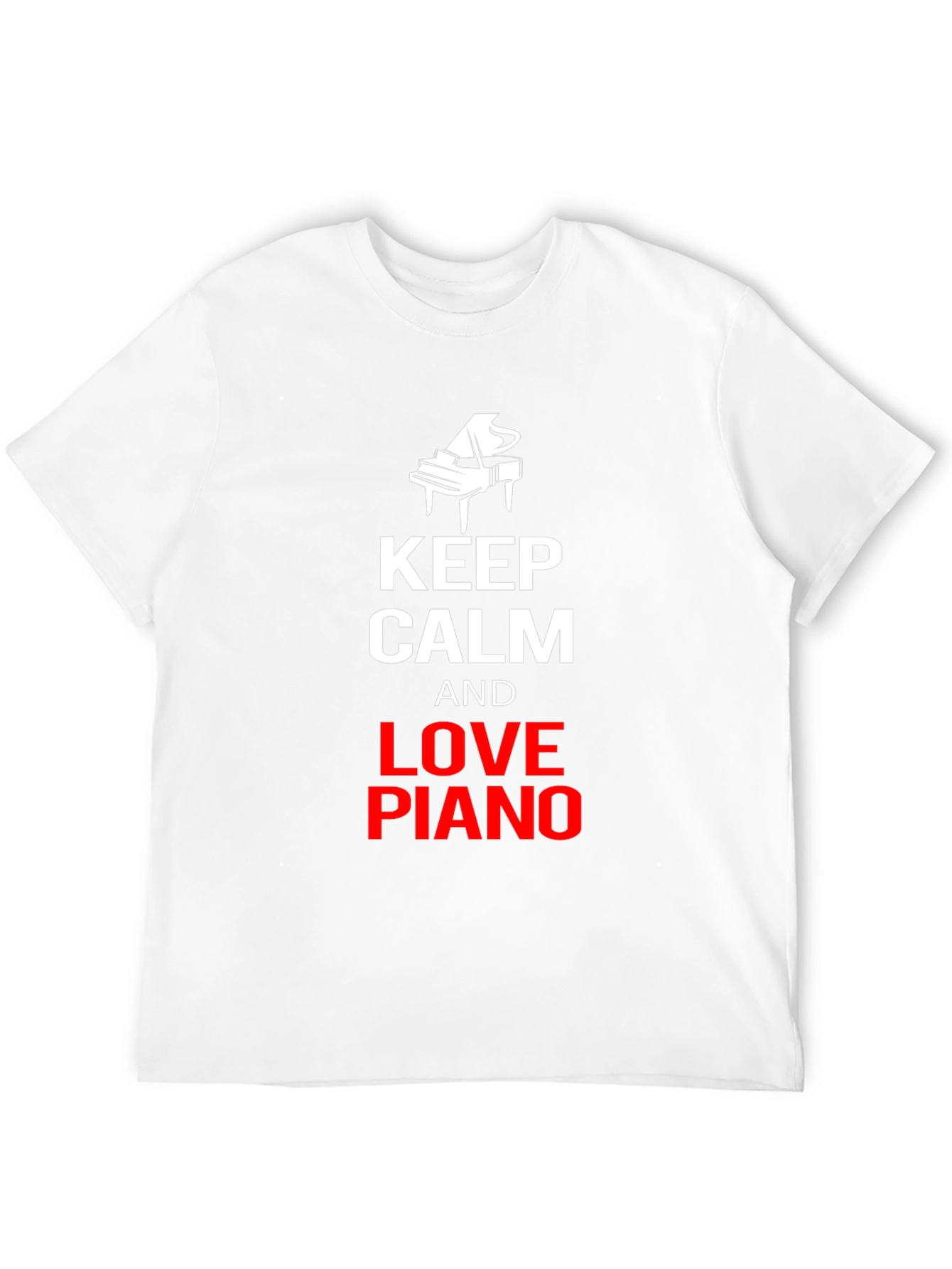 Keep Calm and Love Piano Black T-Shirt