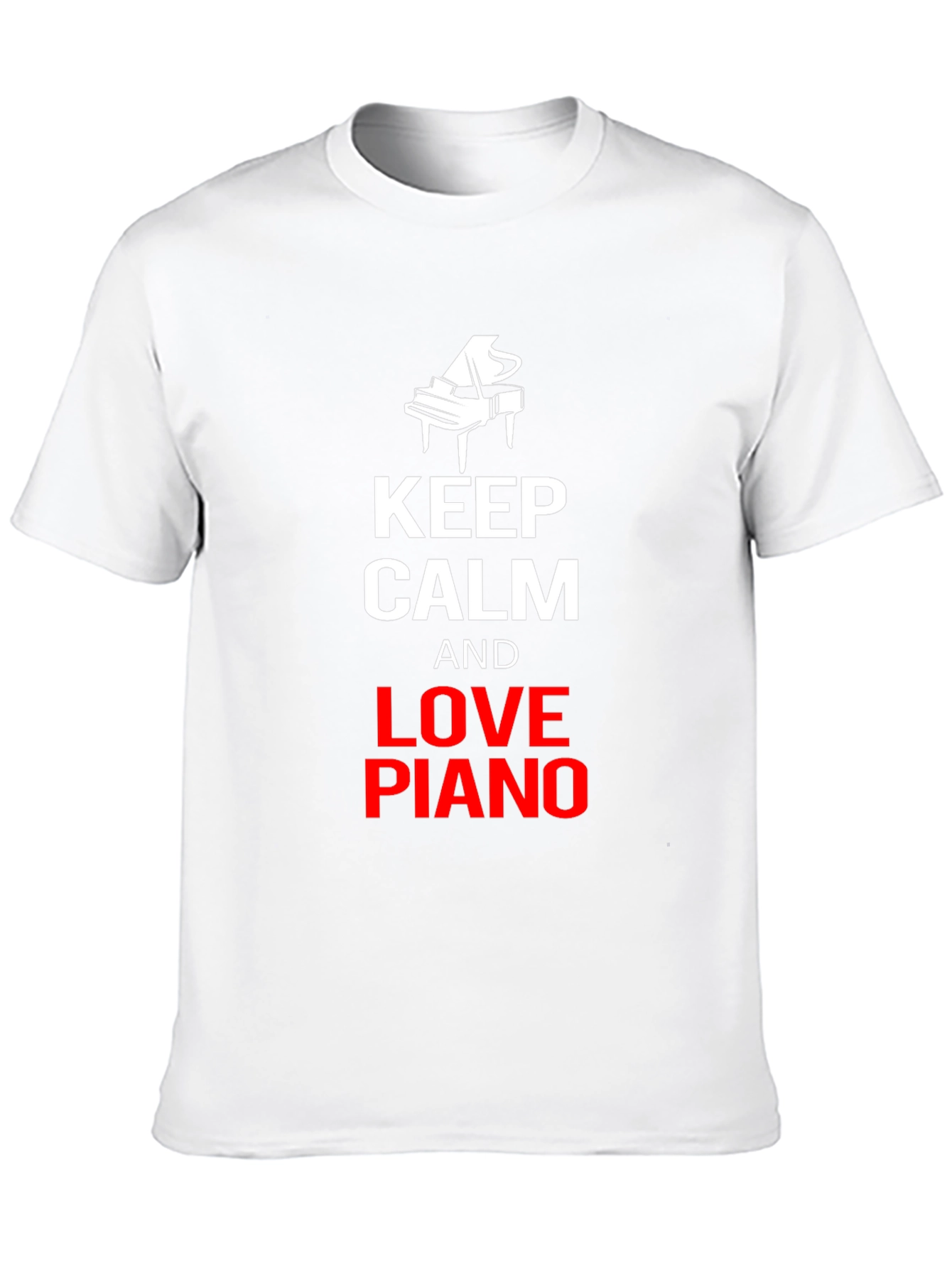 Keep Calm and Love Piano Black T-Shirt