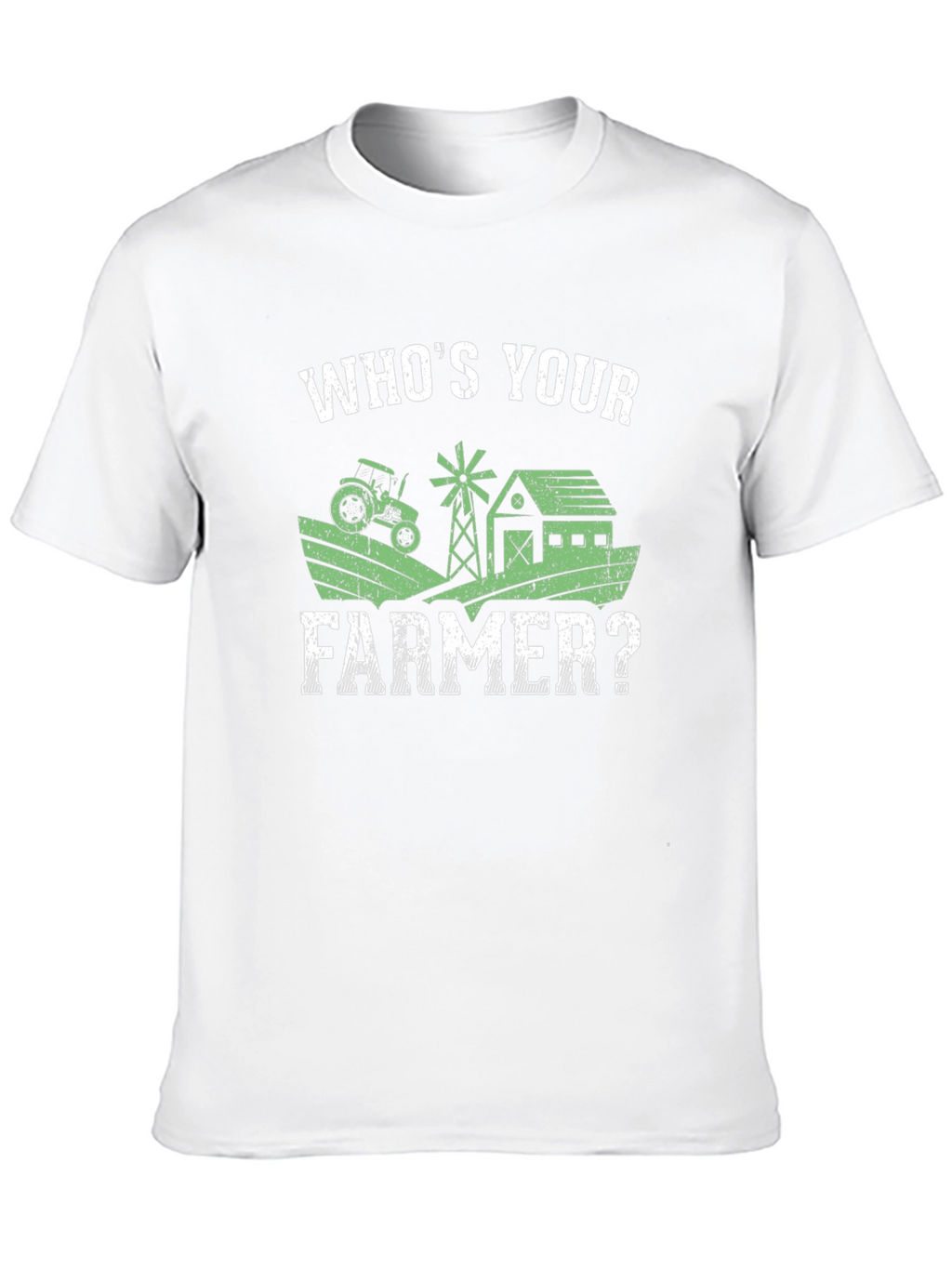 Whos Your Farmer? Black Graphic T-Shirt