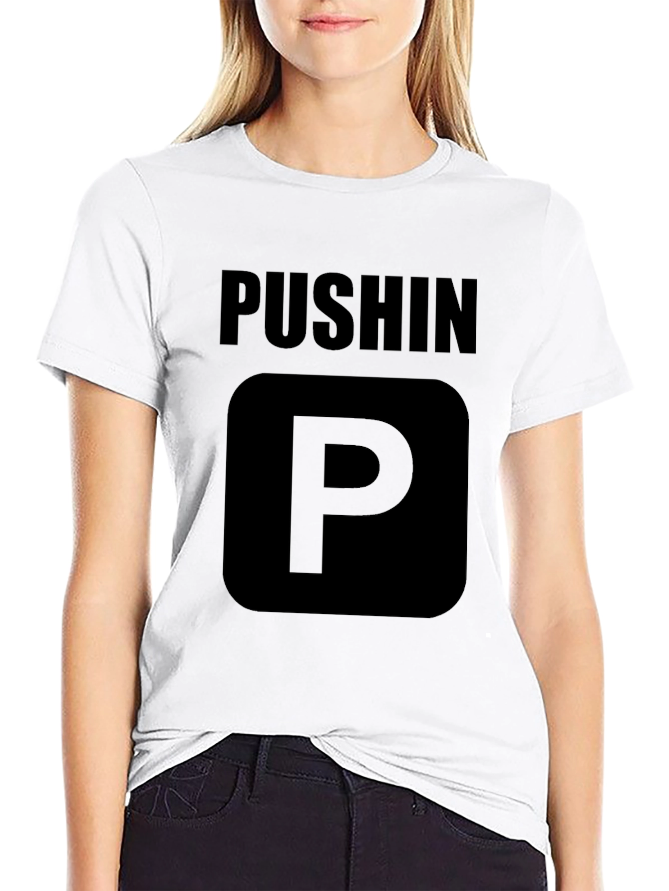 Pushin P Black T-Shirt