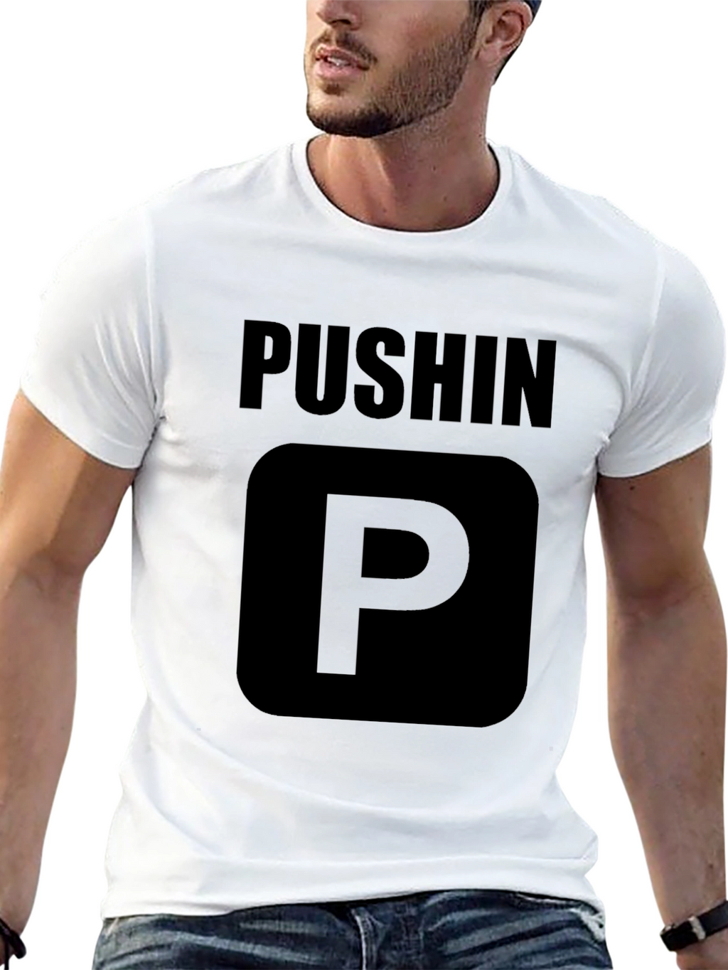 Pushin P Black T-Shirt