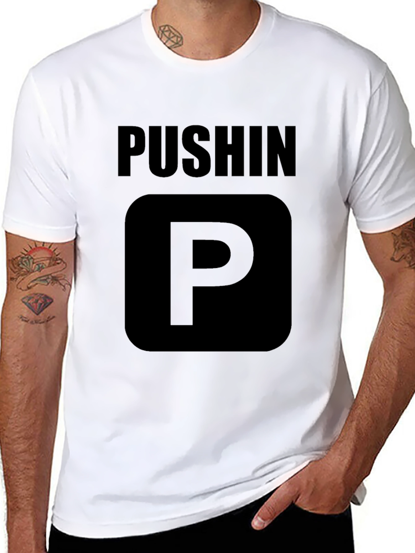 Pushin P Black T-Shirt