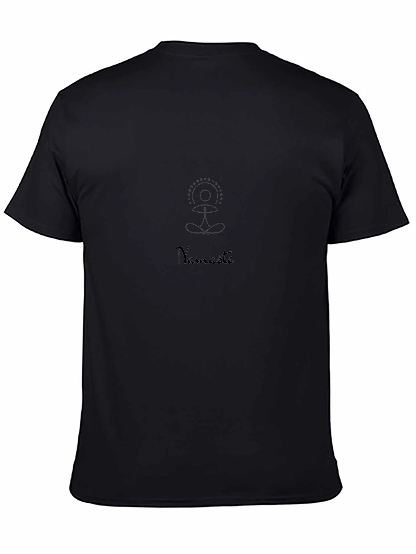 Namaste Yoga Black T-Shirt for Men