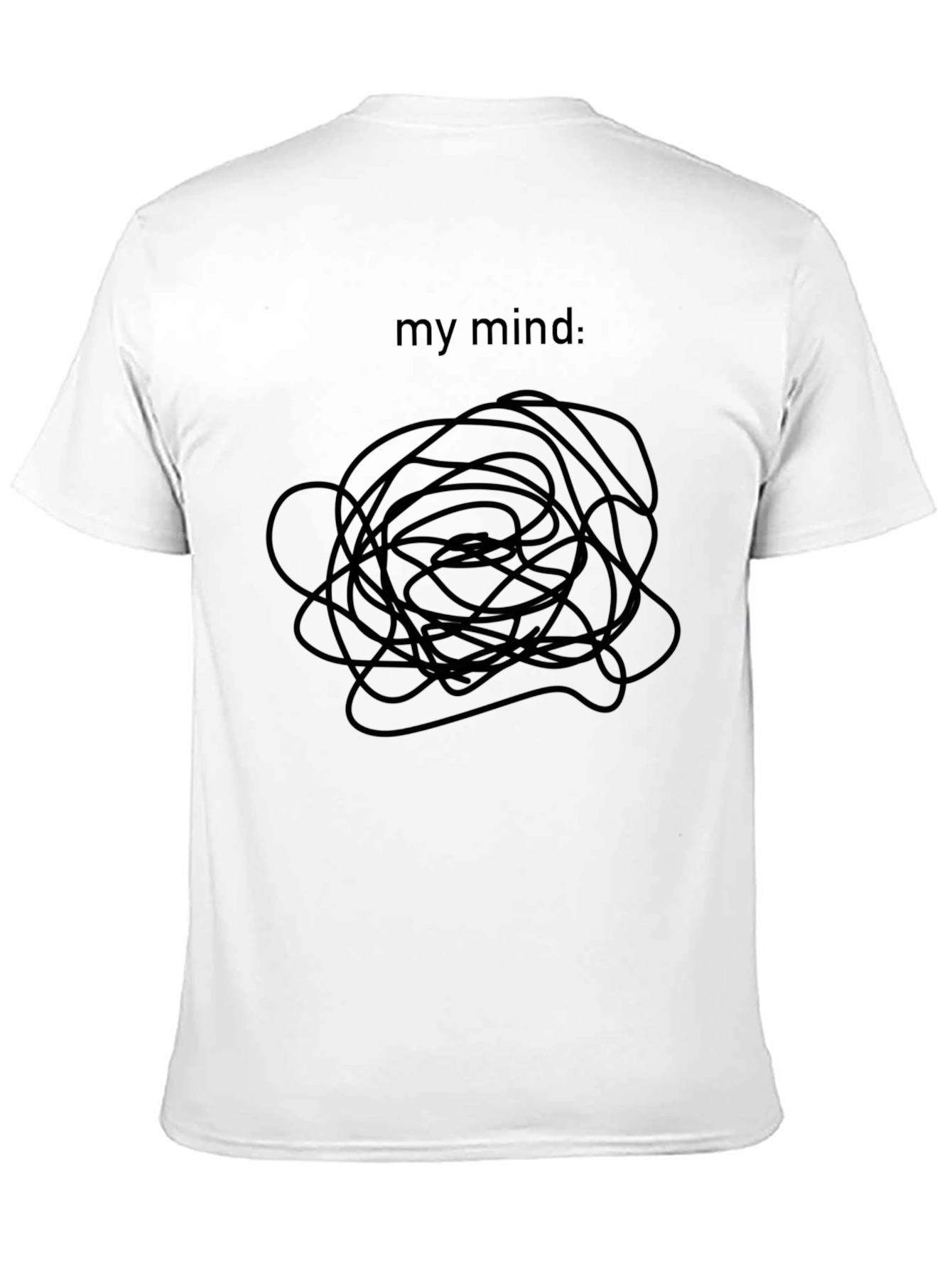 My Mind Black T-Shirt - Tangled Mess Graphic Tee