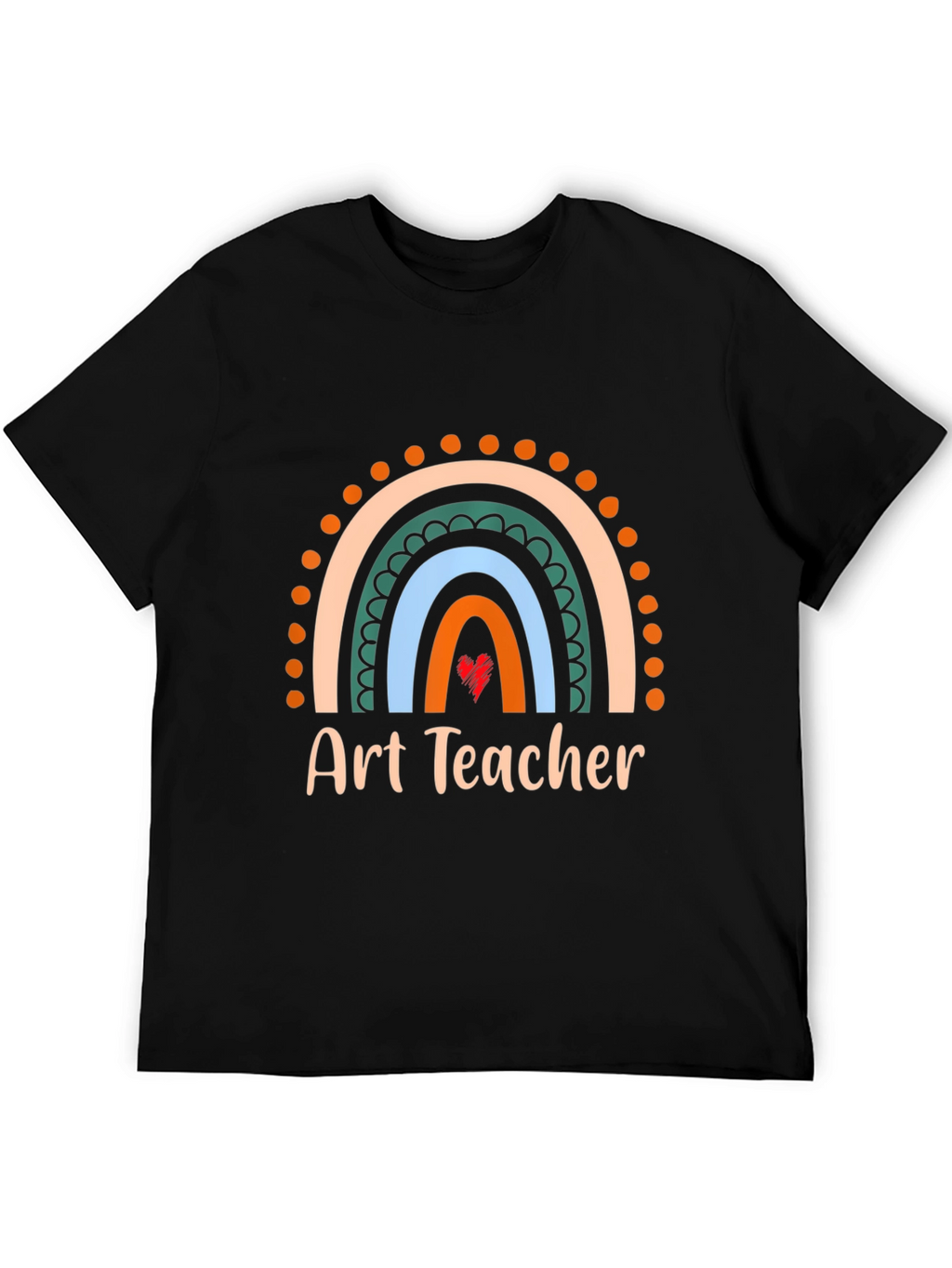 Art Teacher Rainbow Graphic Tee