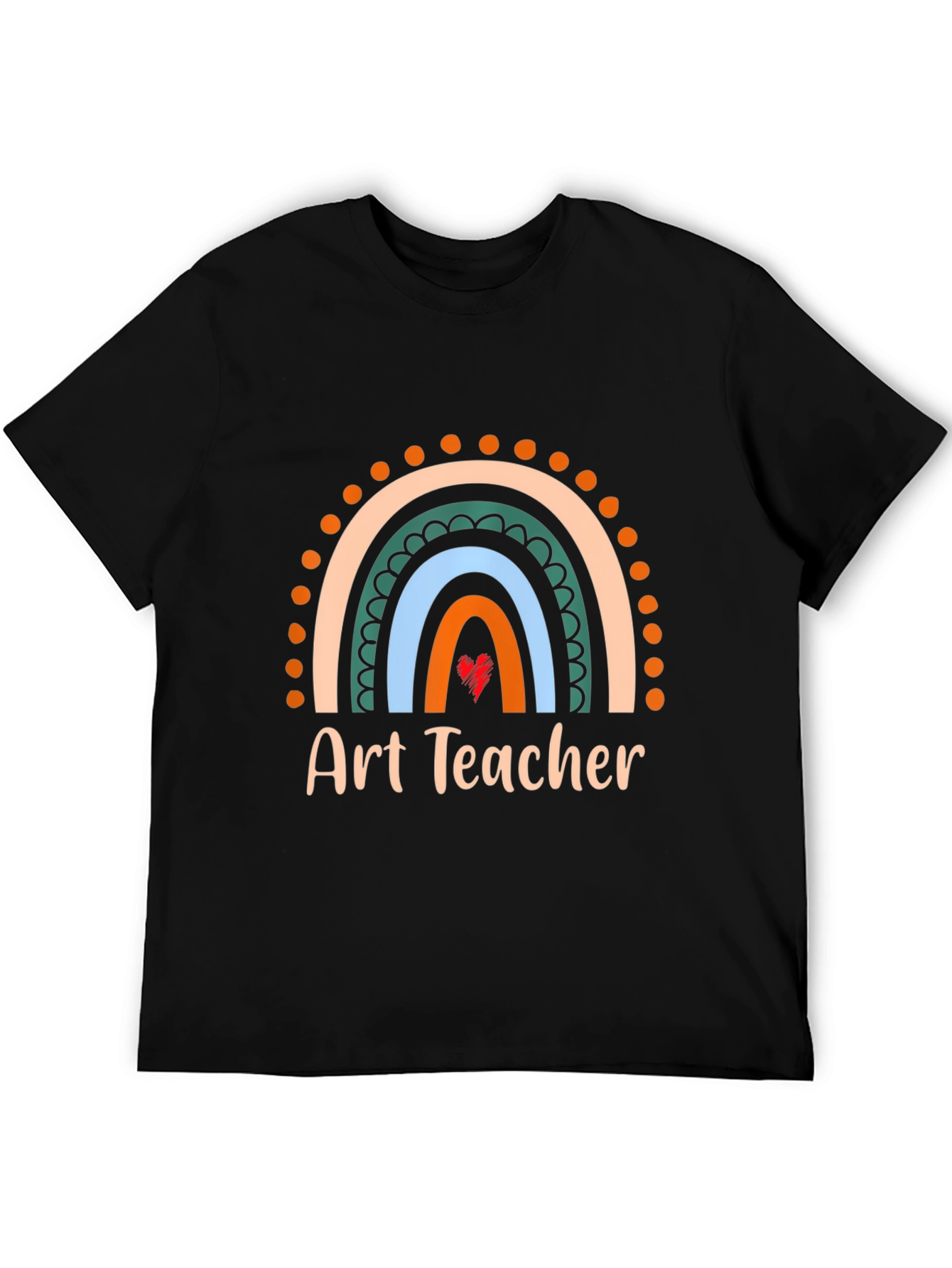 Art Teacher Rainbow Graphic Tee