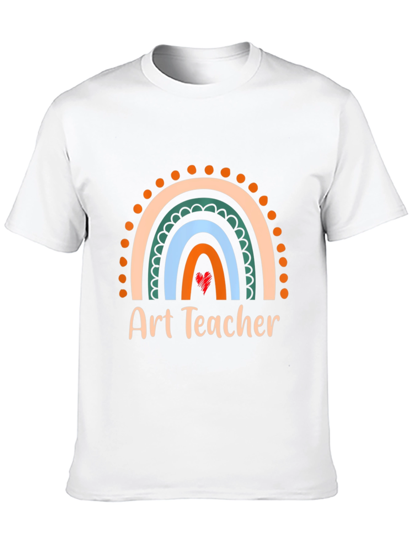 Art Teacher Rainbow Graphic Tee
