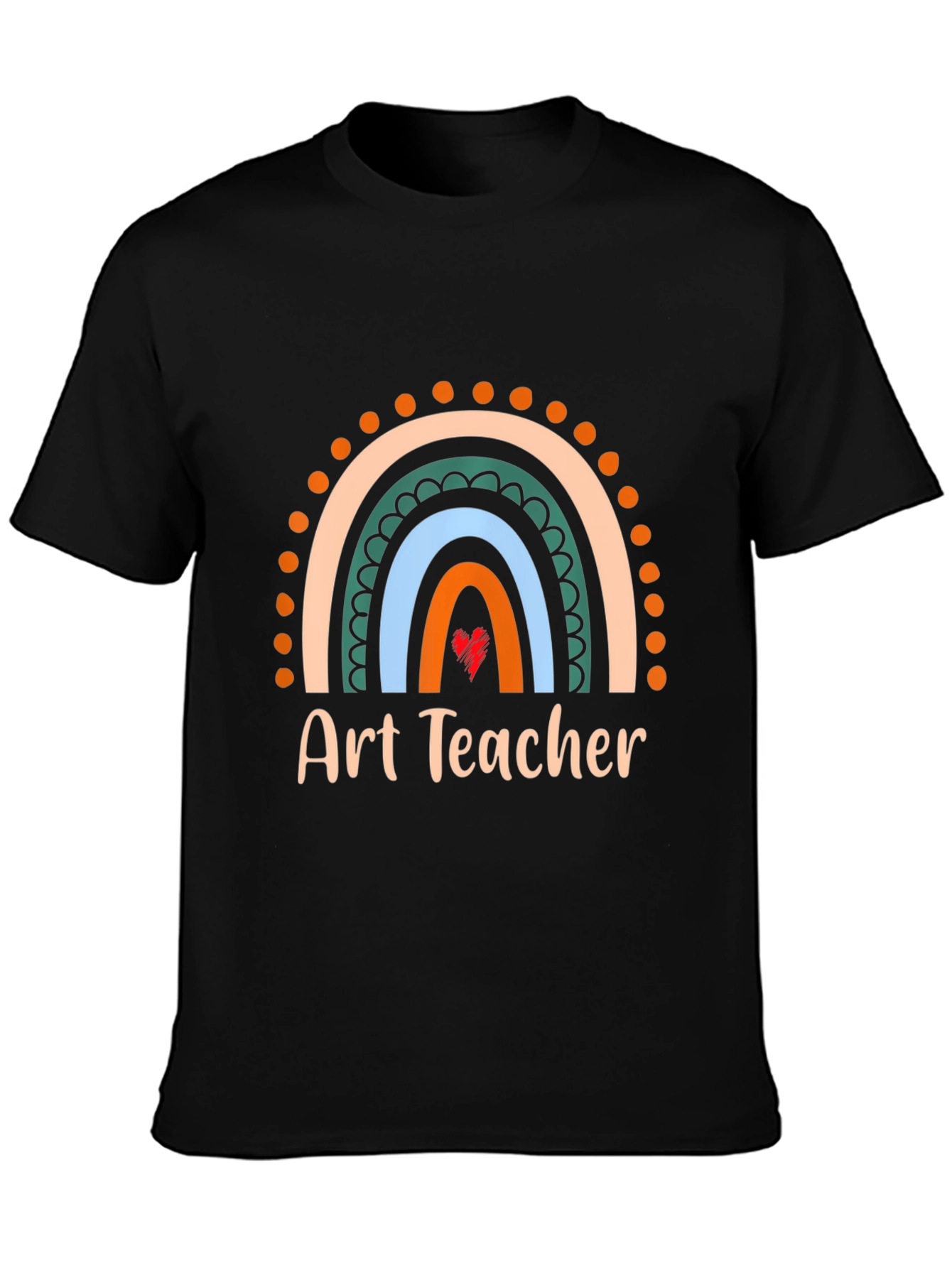 Art Teacher Rainbow Graphic Tee