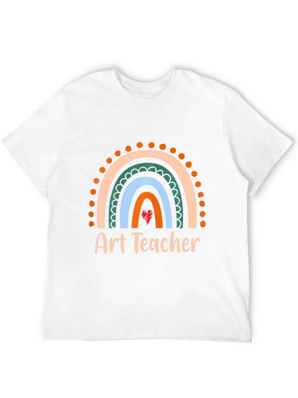Art Teacher Rainbow Graphic Tee