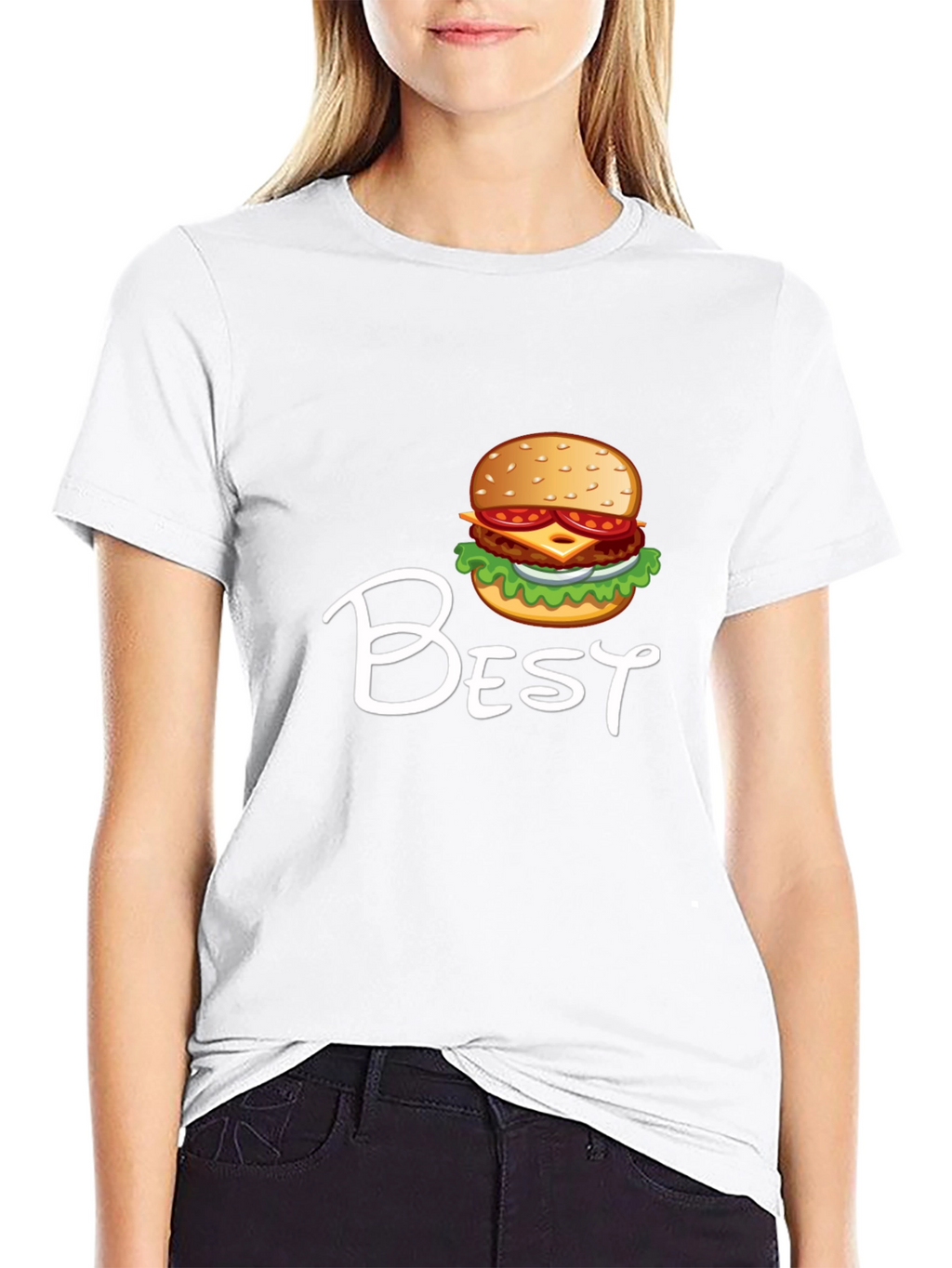 Best Burger Graphic Black T-Shirt - Casual Menswear