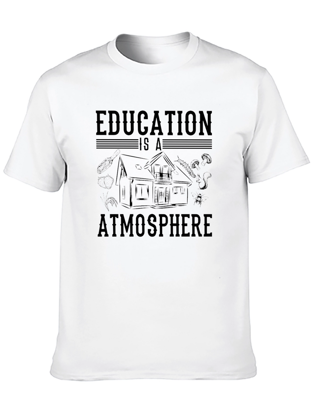 Education is Atmosphere Graphic Tee - Black