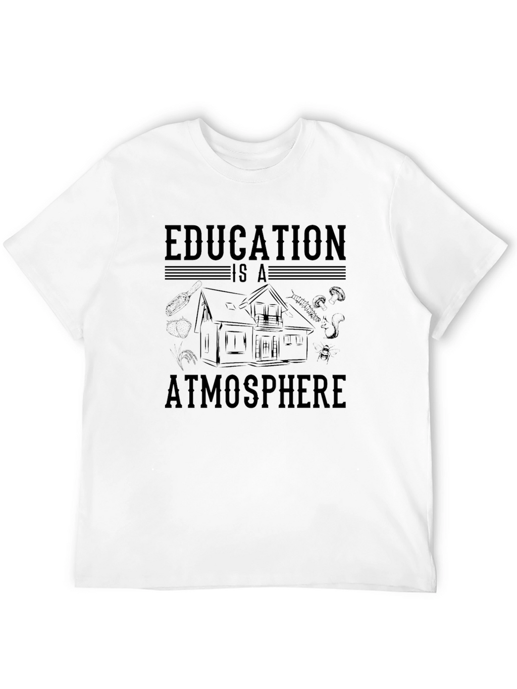 Education is Atmosphere Graphic Tee - Black