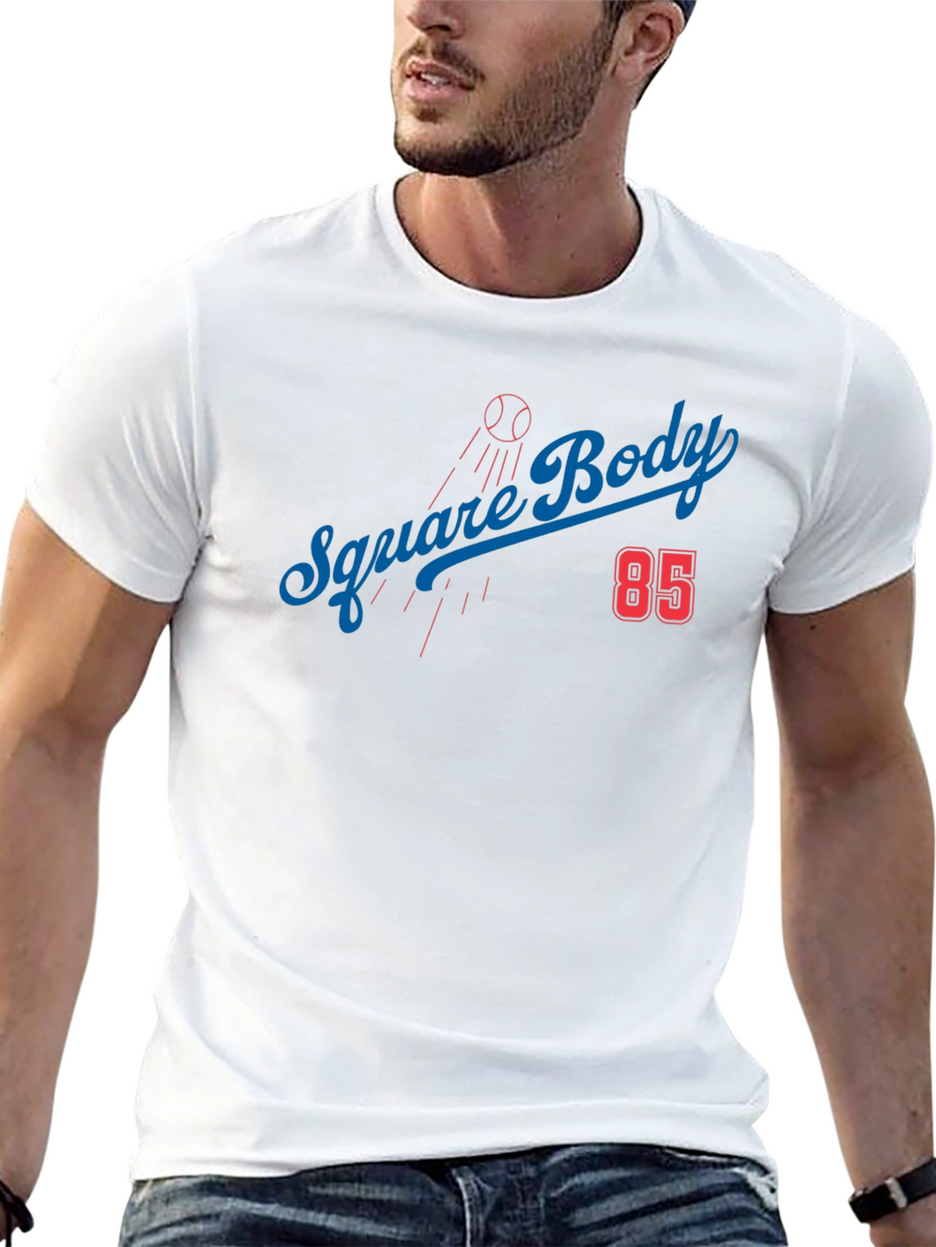 Square Body 85 Baseball T-Shirt