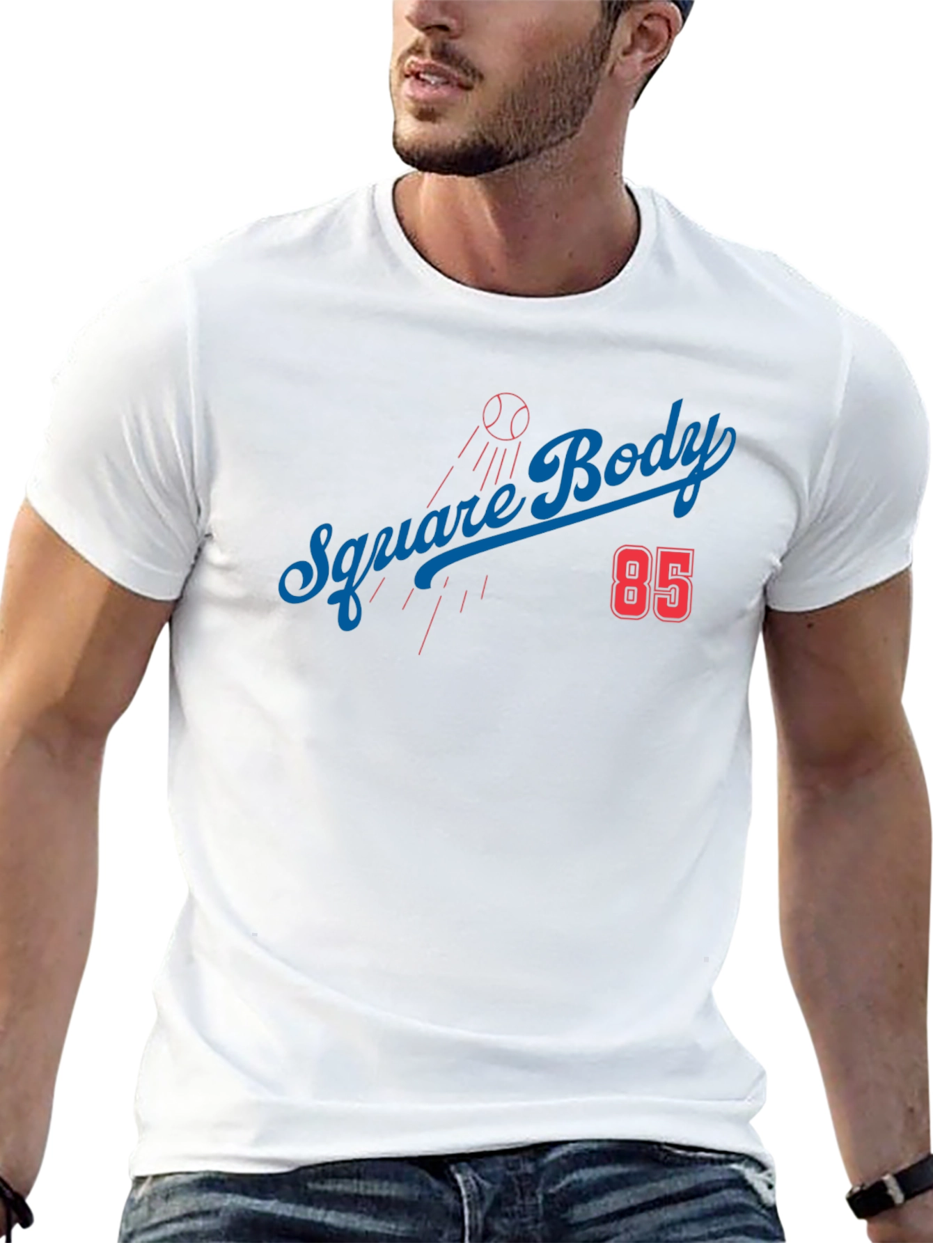 Square Body 85 Baseball T-Shirt