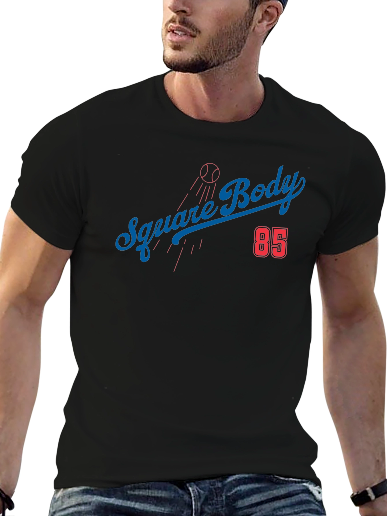 Square Body 85 Baseball T-Shirt