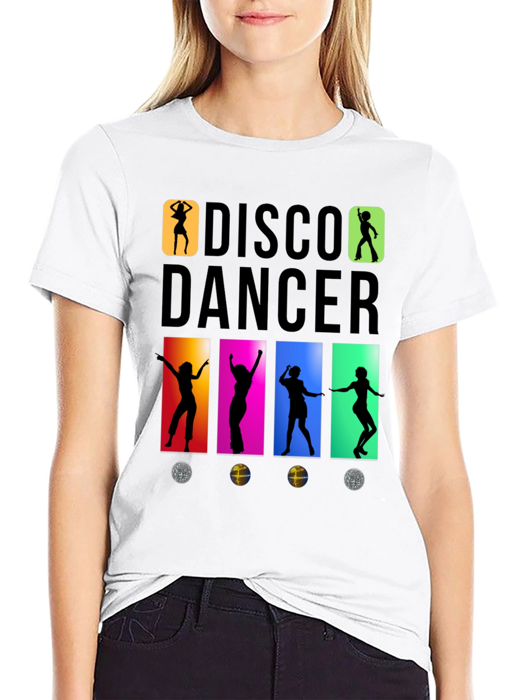Retro Disco Dancer Graphic T-Shirt