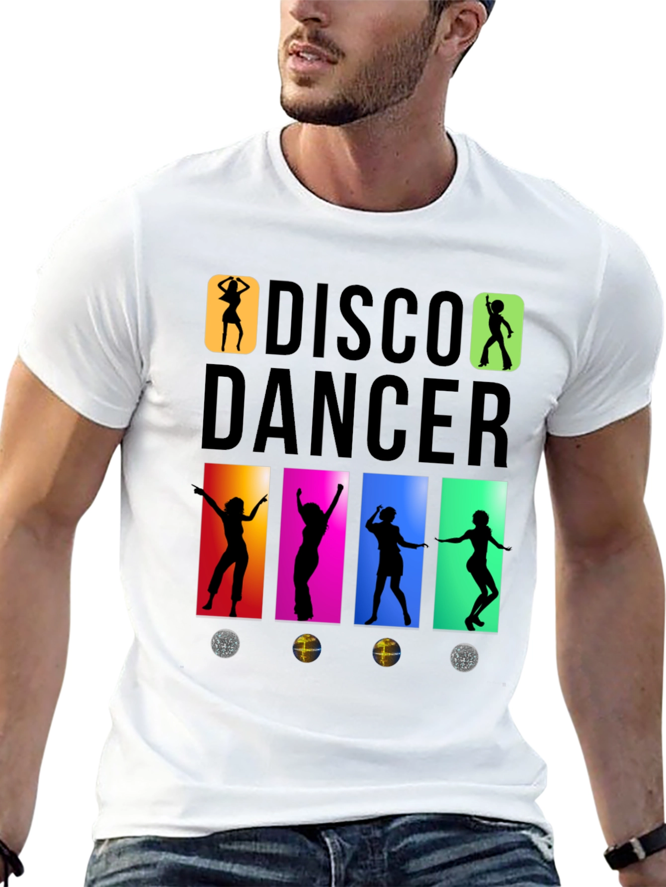 Retro Disco Dancer Graphic T-Shirt